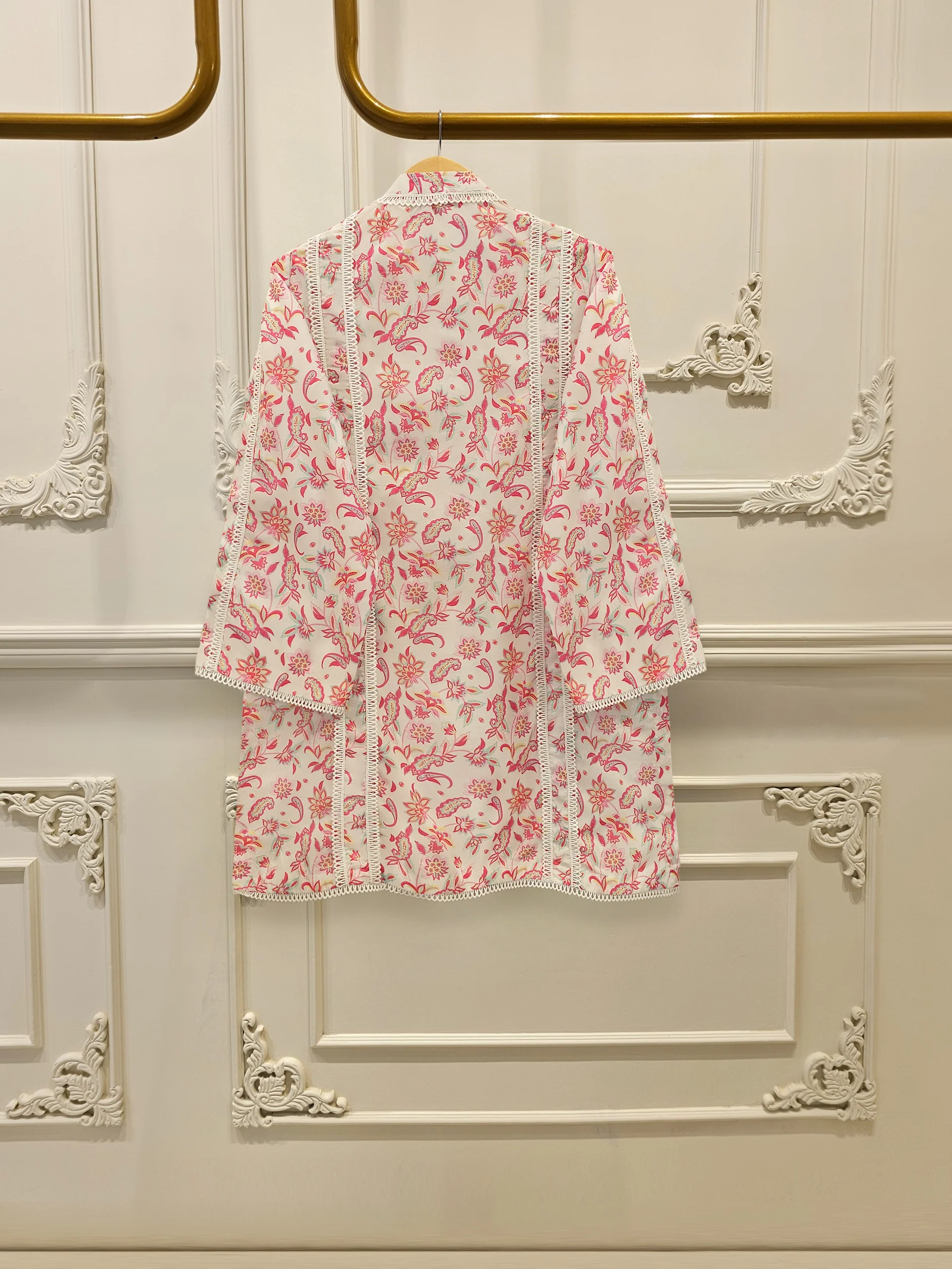 2 Piece - Digital Printed Cambric Suit S113615 - Image 4