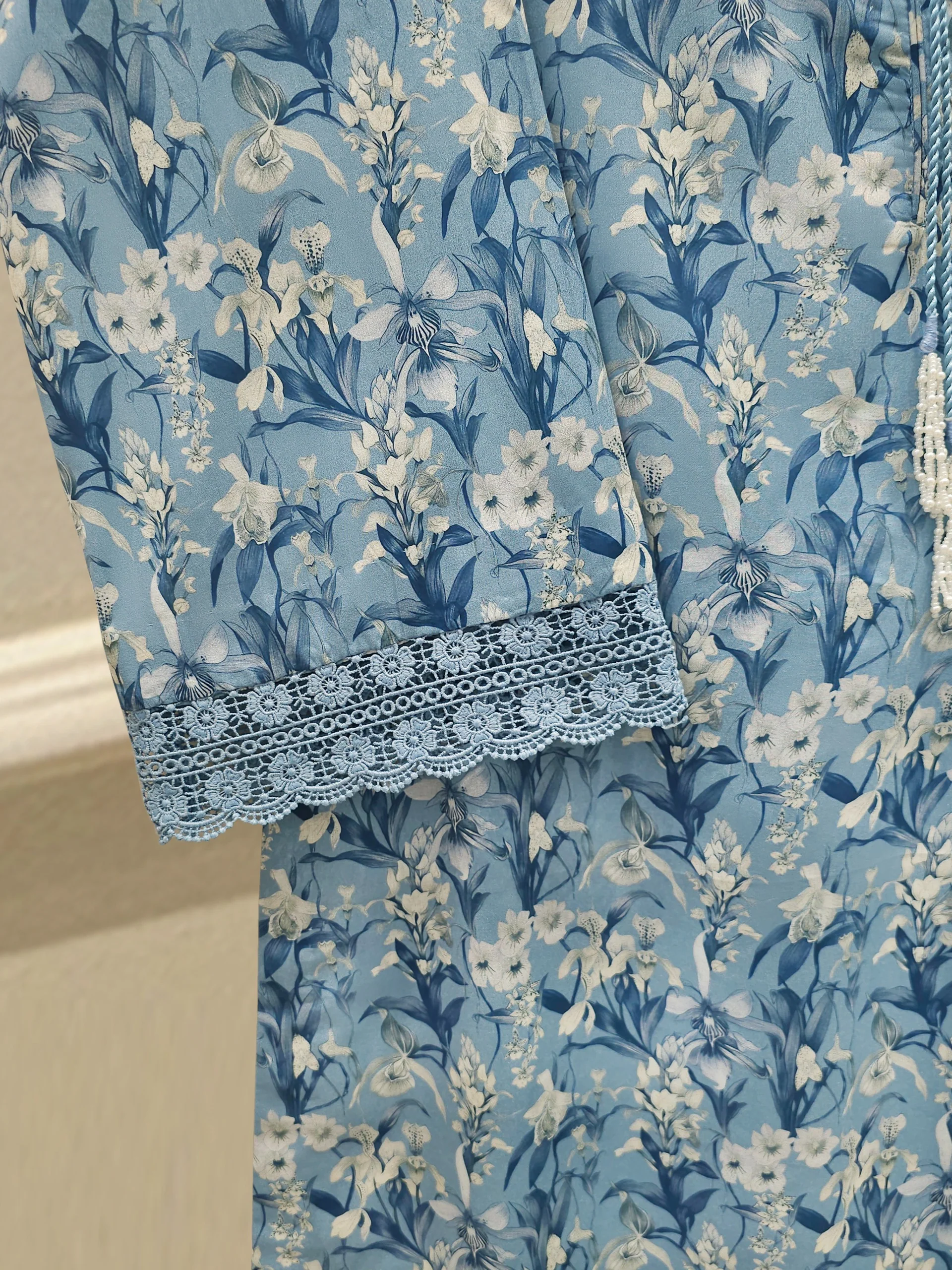 2 Piece - Digital Printed Cambric Suit S113651 - Image 3