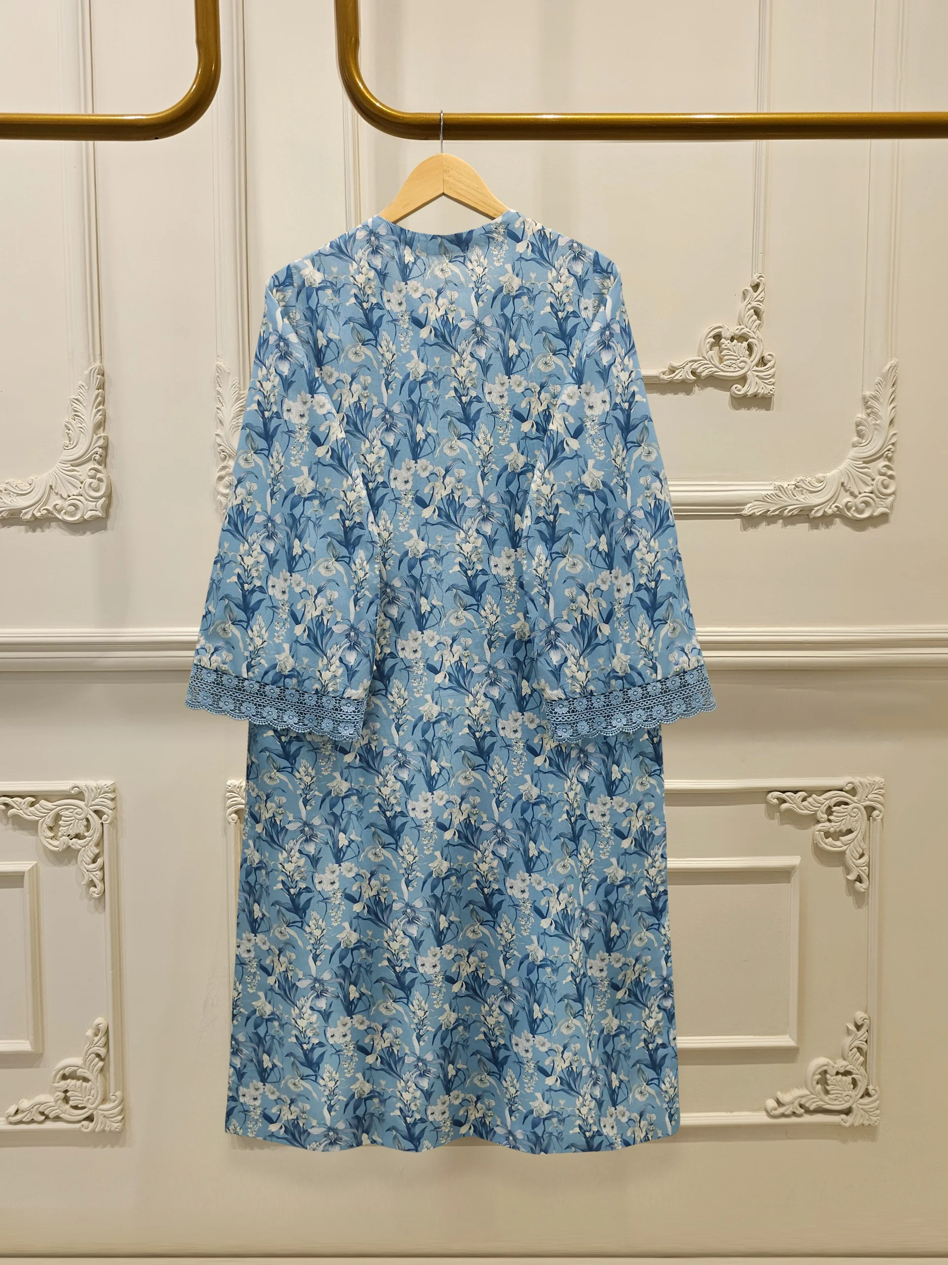 2 Piece - Digital Printed Cambric Suit S113651 - Image 4