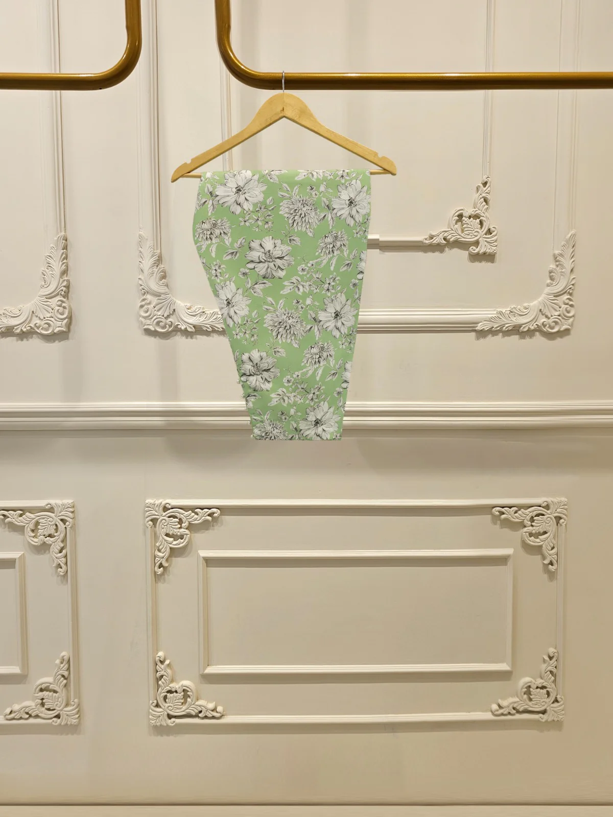 2 Piece - Digital Printed  Cambric Suit S113752 - Image 5