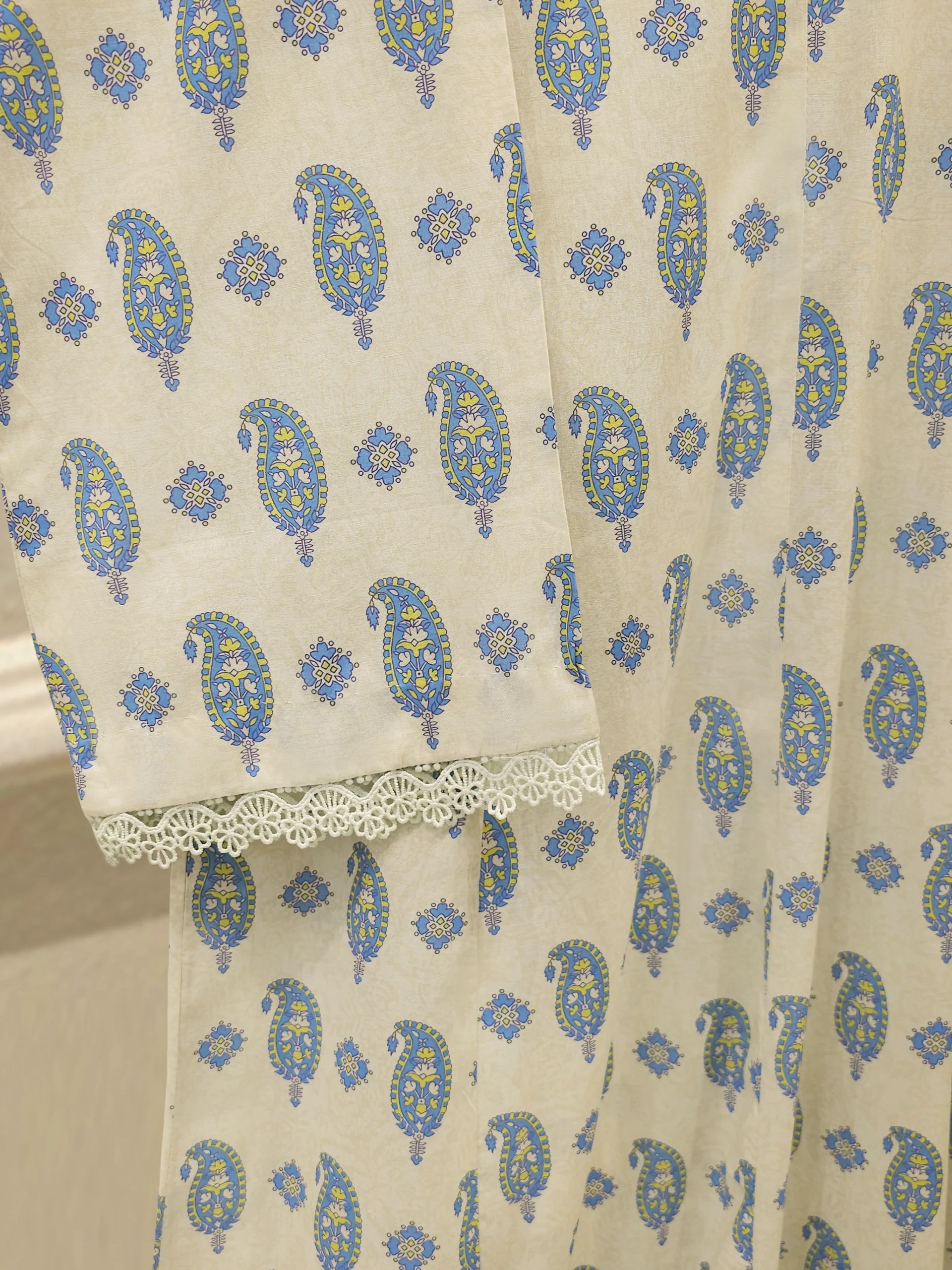 2 Piece - Digital Printed Cambric Suit S113840 - Image 4
