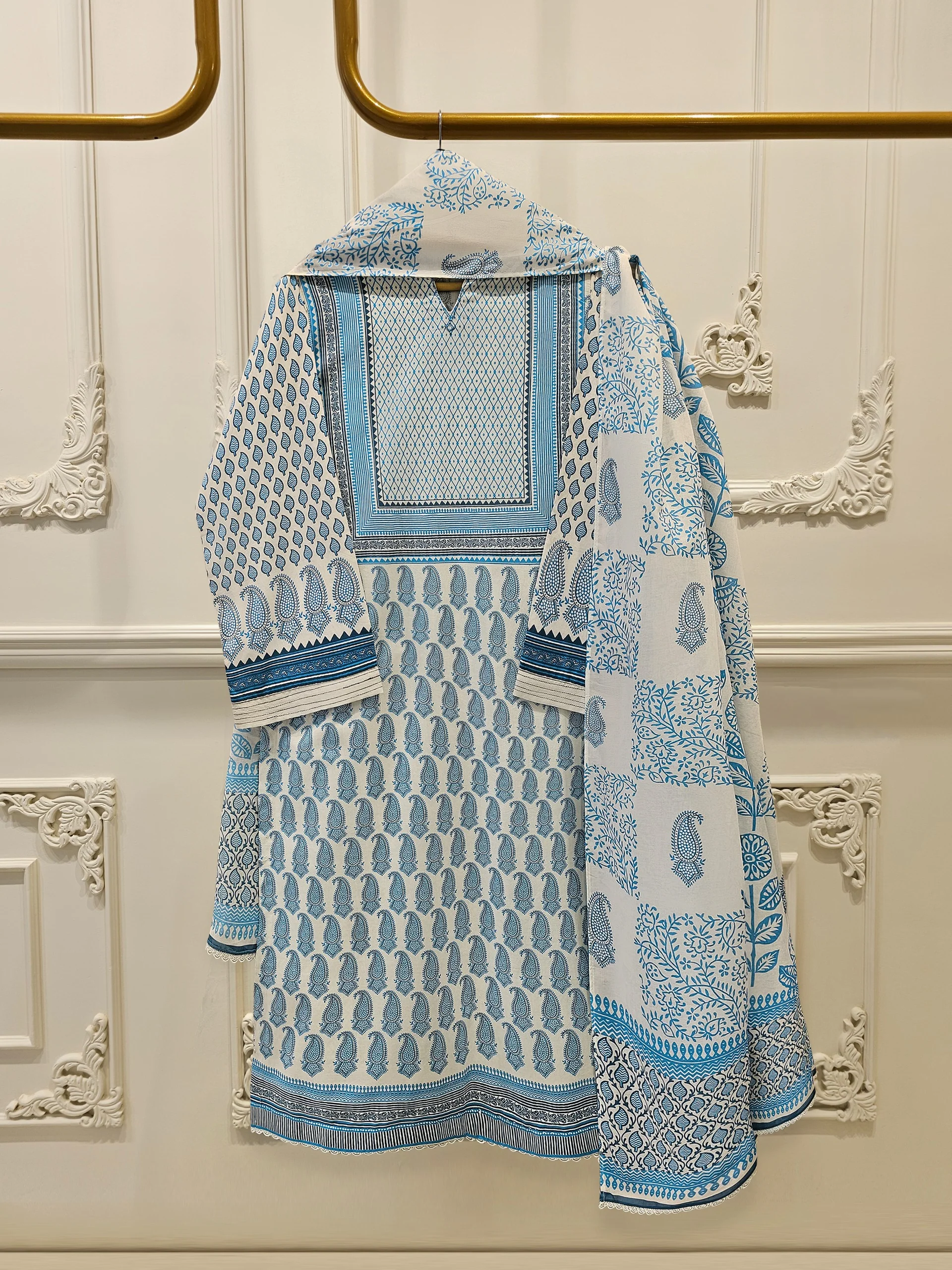 2 Piece - Digital Printed Cambric Suit S113859
