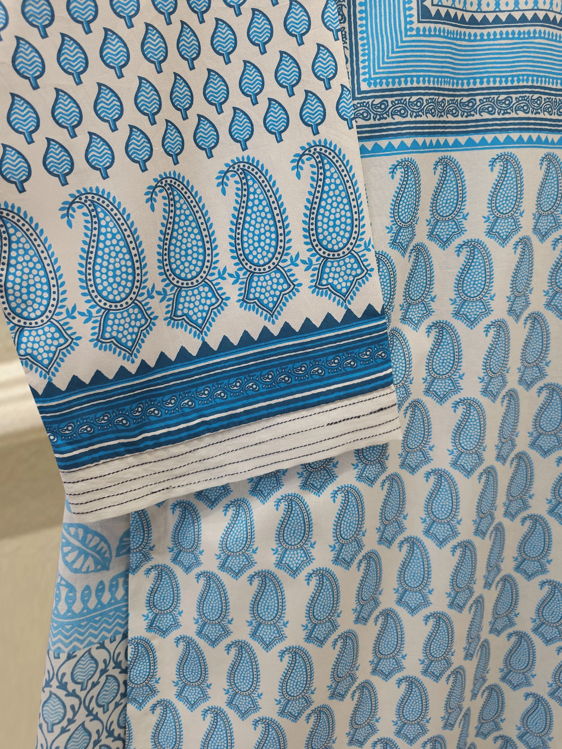 2 Piece - Digital Printed Cambric Suit S113859 - Image 3