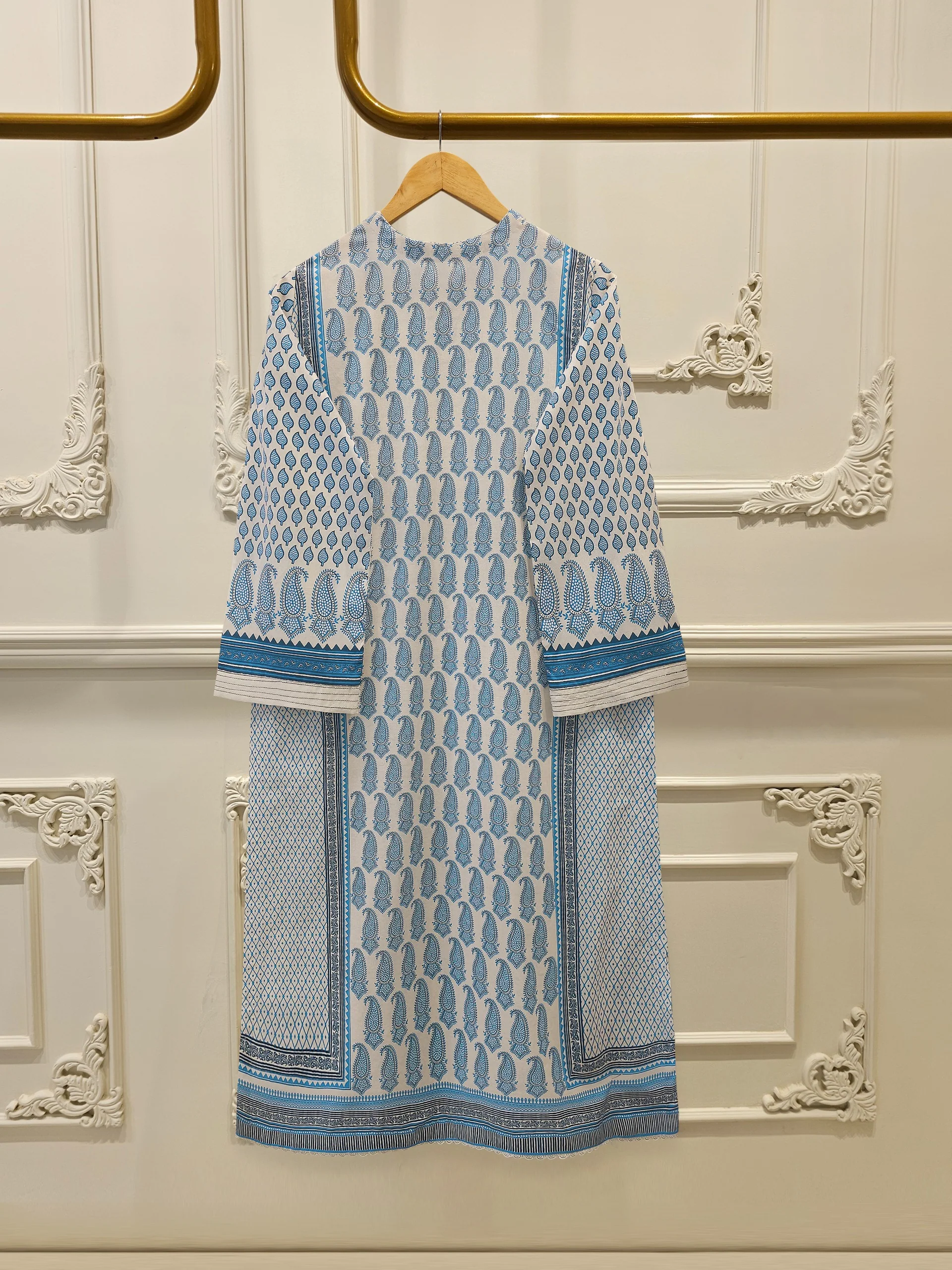 2 Piece - Digital Printed Cambric Suit S113859 - Image 5