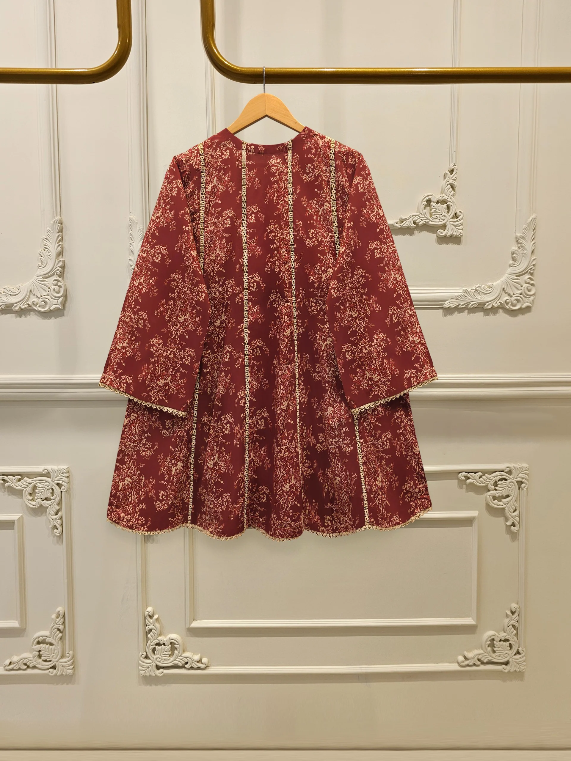 2 Piece - Digital Printed Cambric Suit S113469 - Image 4