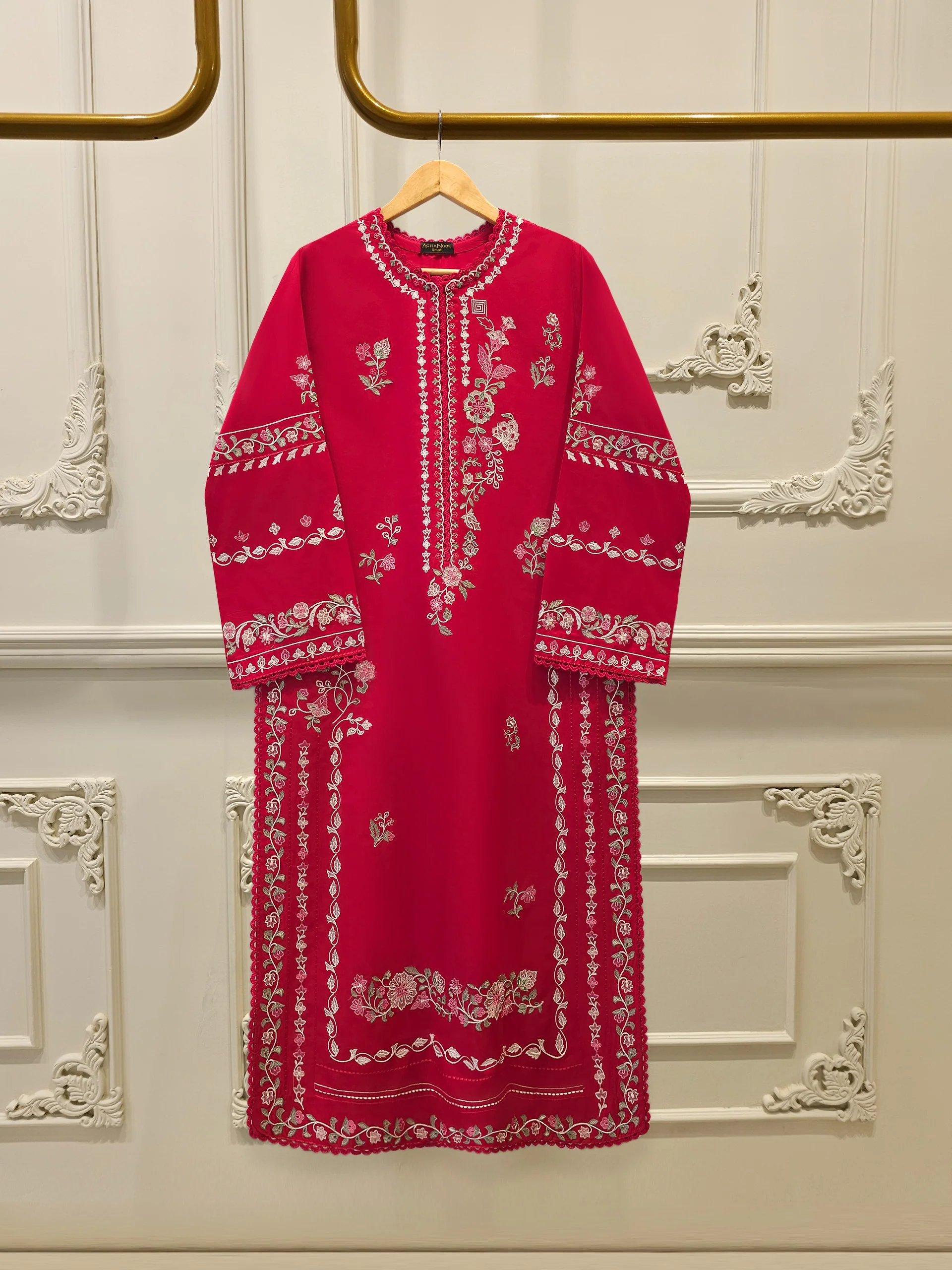 2 Piece - Embroidered Cambric Suit S112364