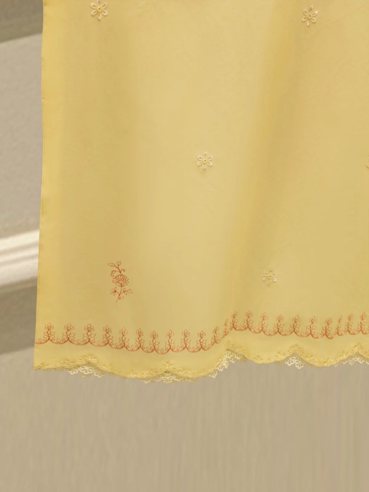 2 Piece - Embroidered Cambric Suit S113769 - Image 7