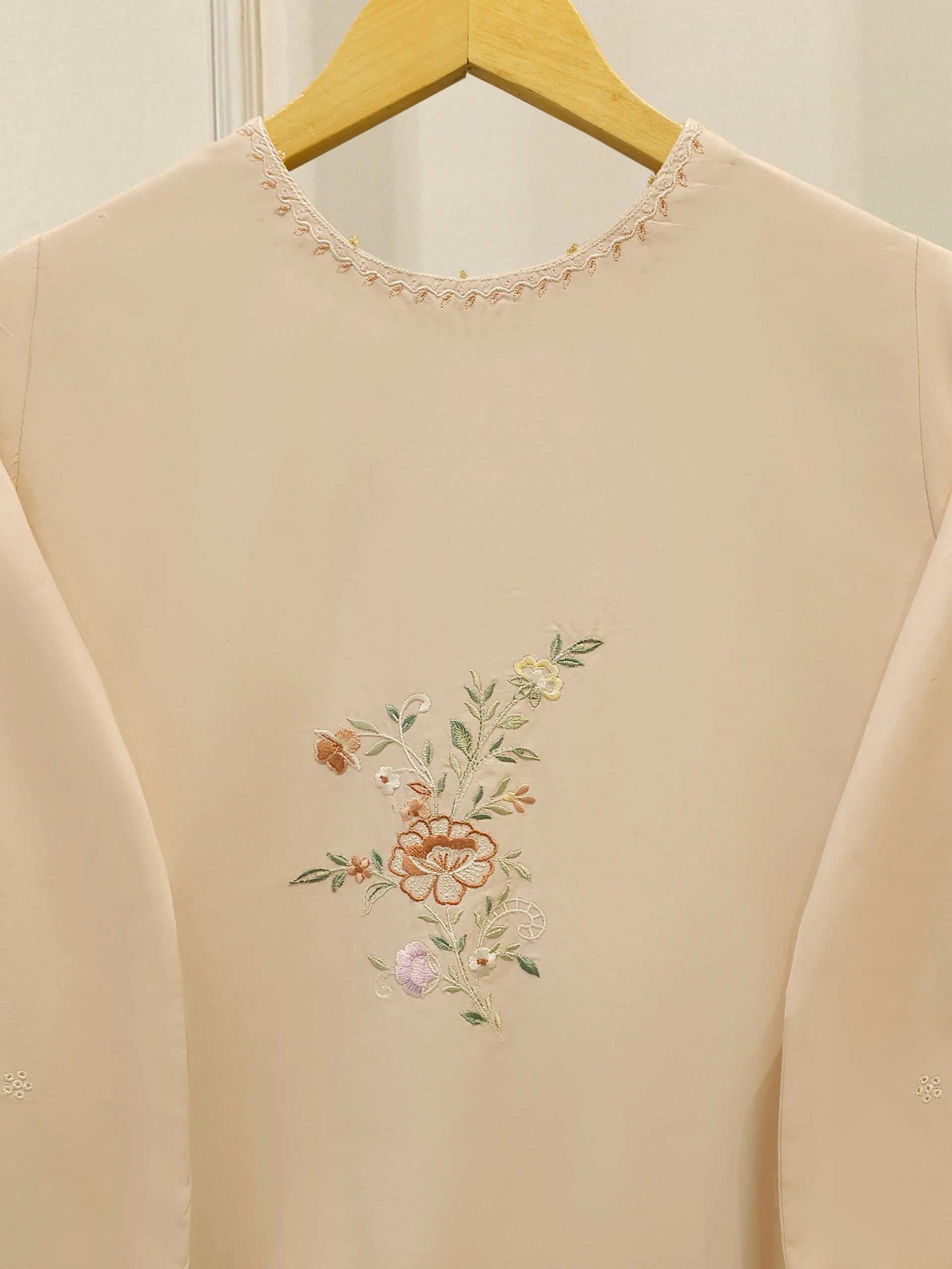 2 Piece - Embroidered Cambric Suit S113770 - Image 6