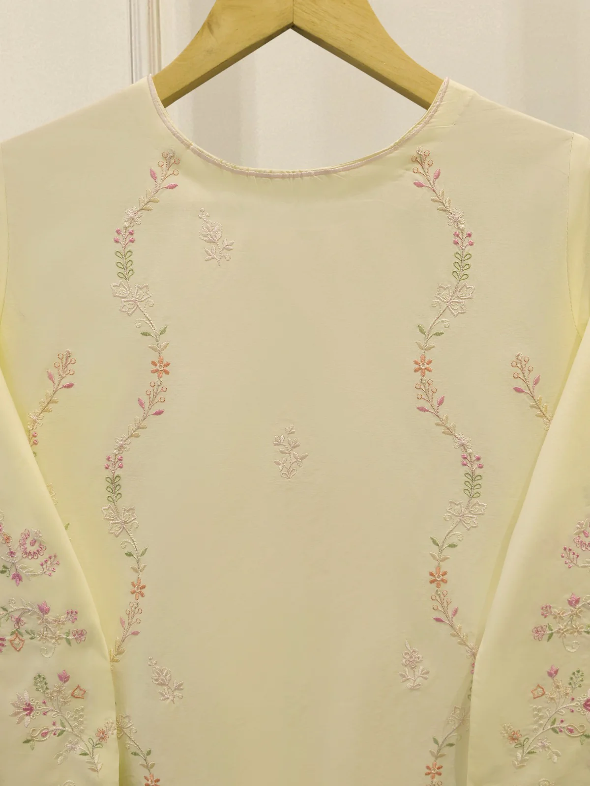 2 Piece - Embroidered Cambric Suit S114015 - Image 6