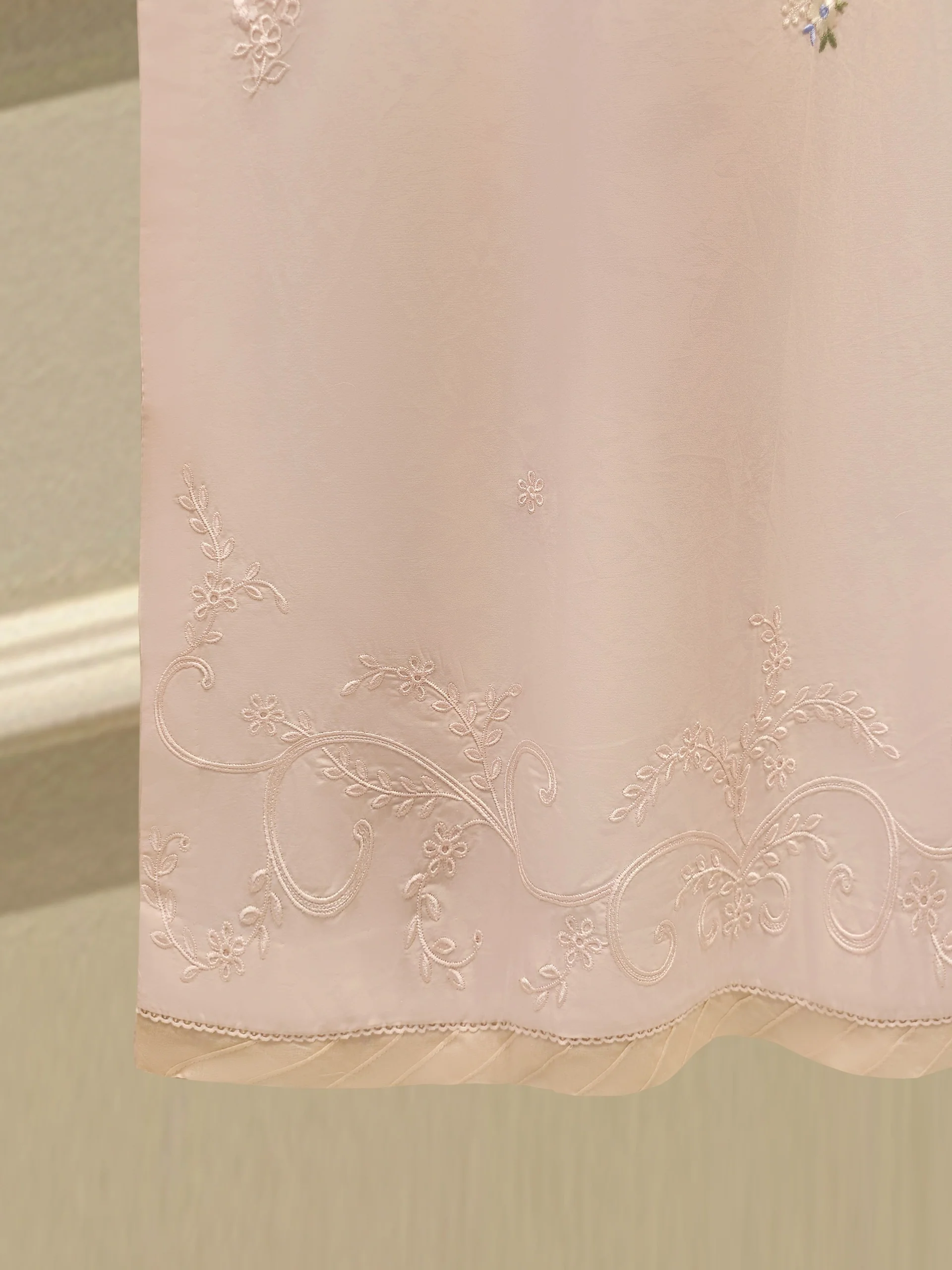 2 Piece - Embroidered Cambric Suit S114118 - Image 6
