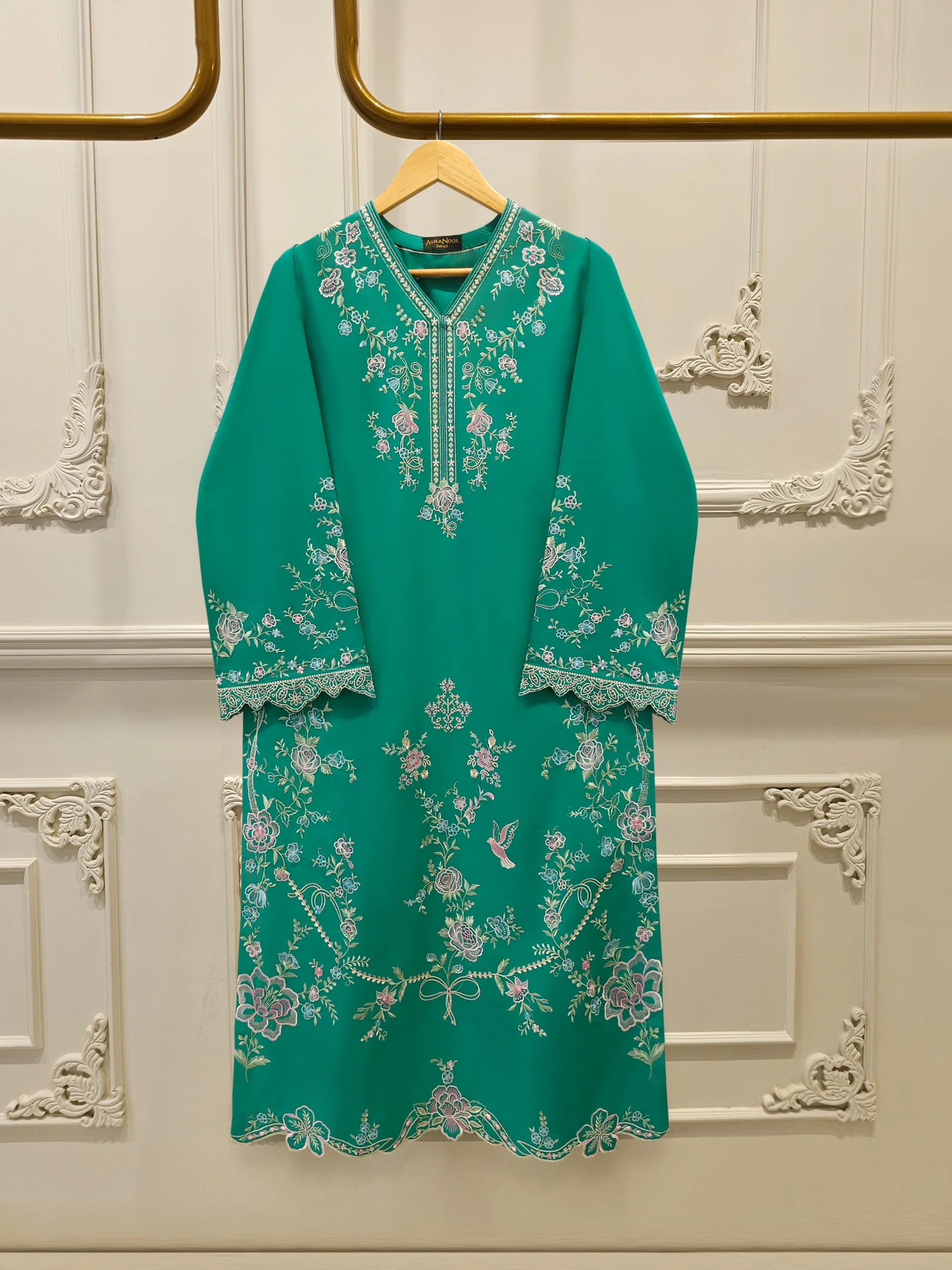 2 Piece - Embroidered Cambric Suit S114181