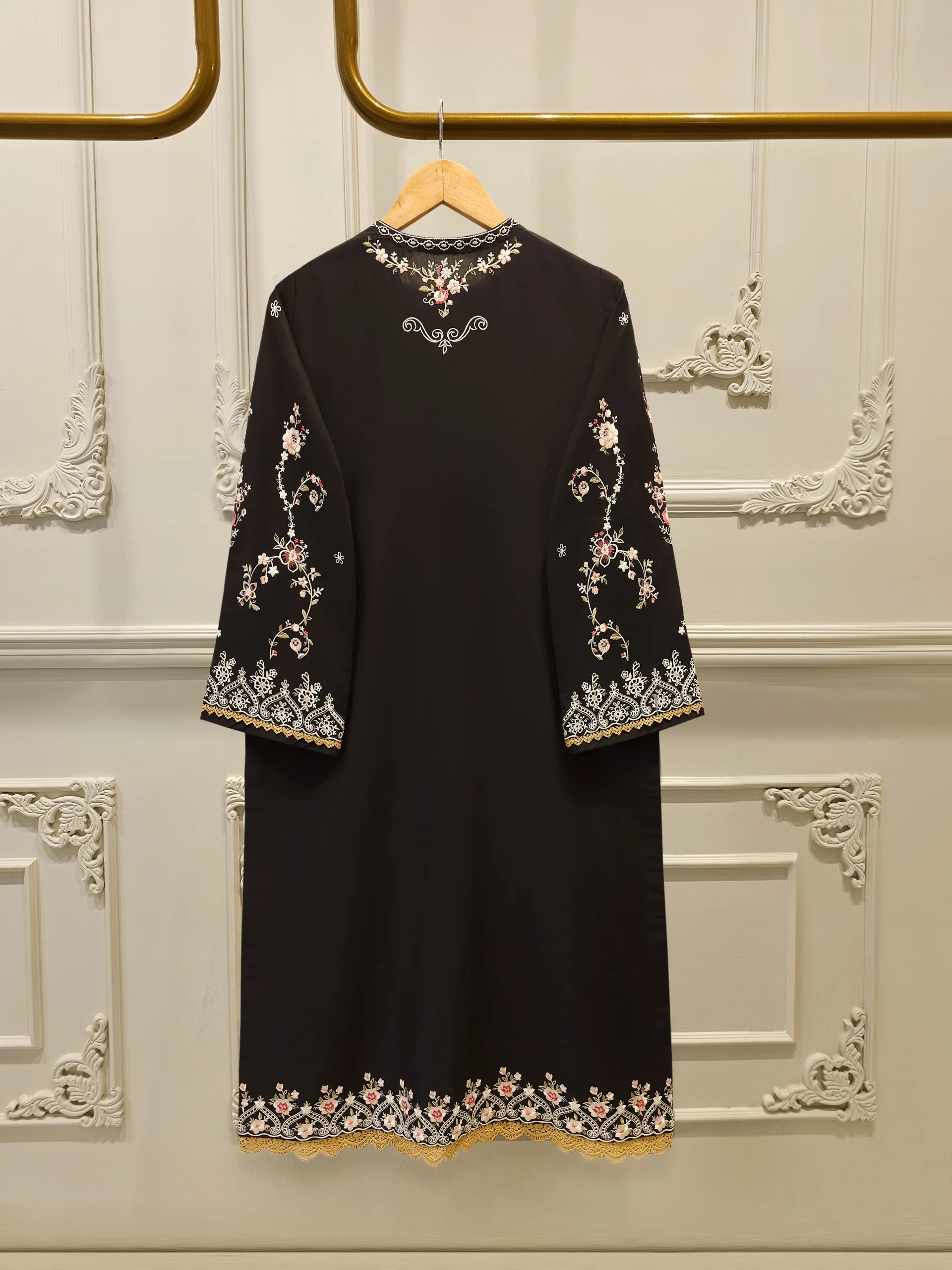 2 Piece - Embroidered Cambric Suit S114182 - Image 5