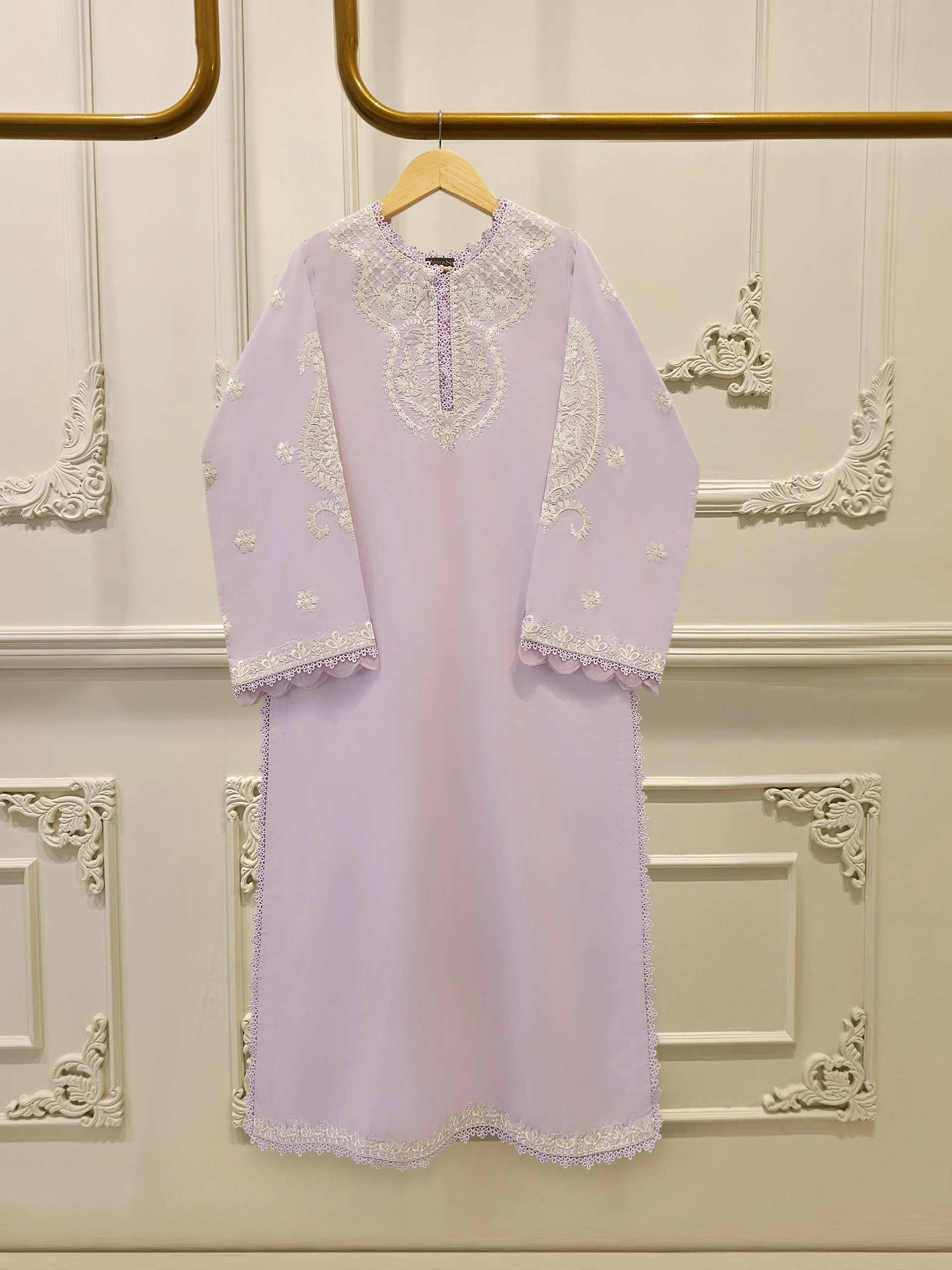 2 Piece - Embroidered Cambric Suit S114188