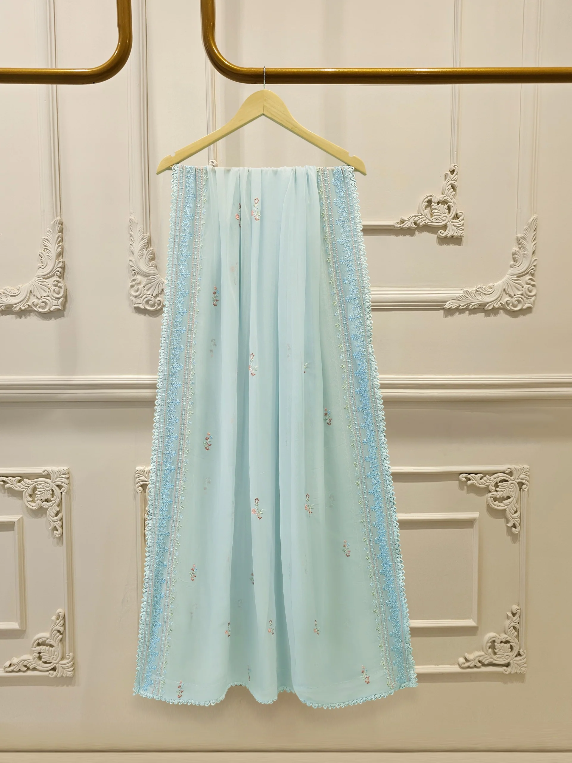 2 Piece - Embroidered Cambric Suit S114190 - Image 8