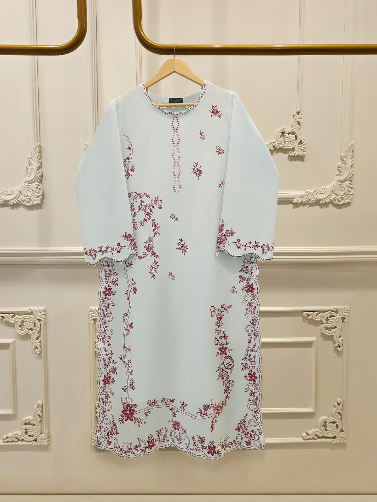2 Piece - Embroidered Cambric Suit S114191