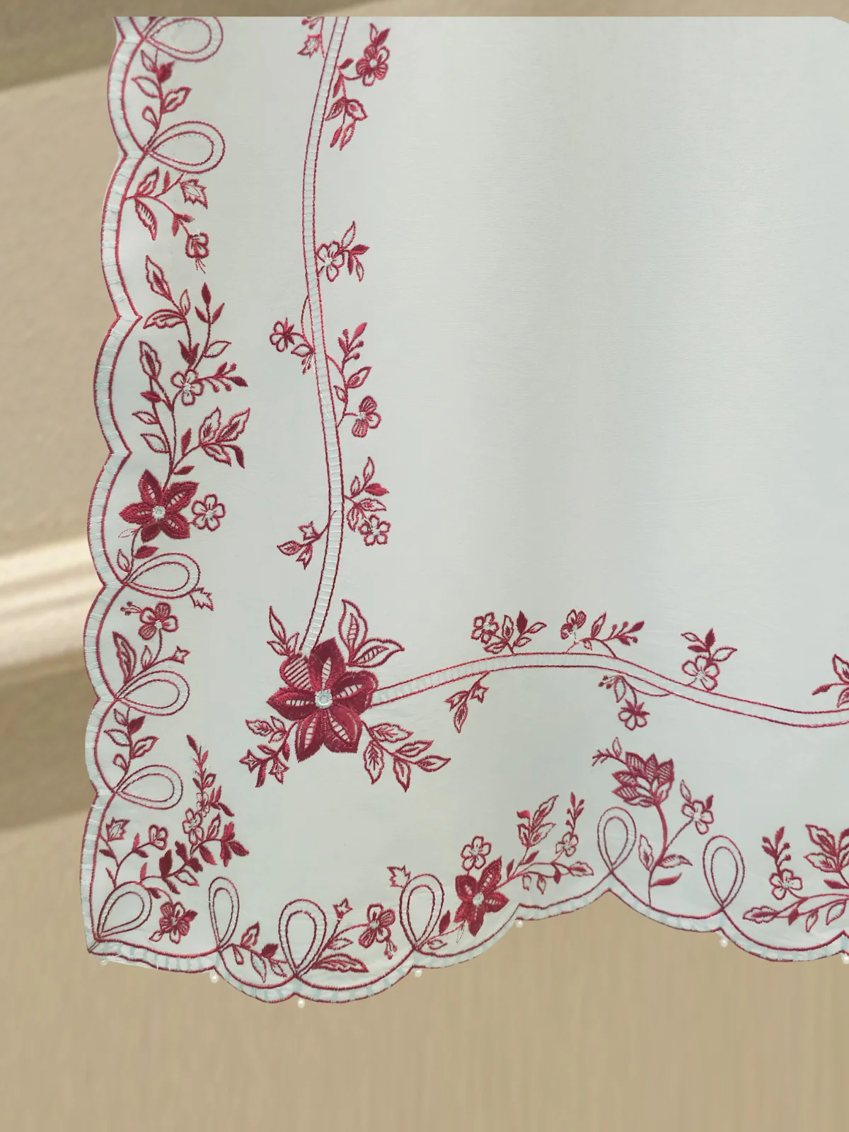 2 Piece - Embroidered Cambric Suit S114191 - Image 4