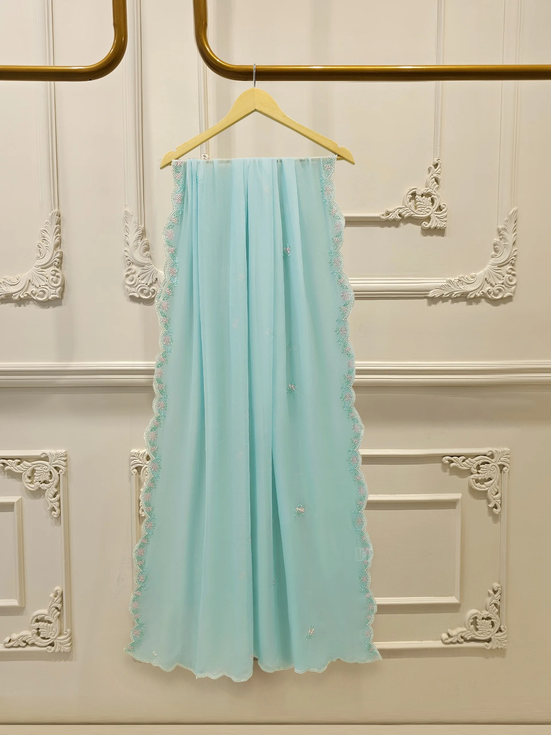 2 Piece - Embroidered Cambric Suit S114219 - Image 6