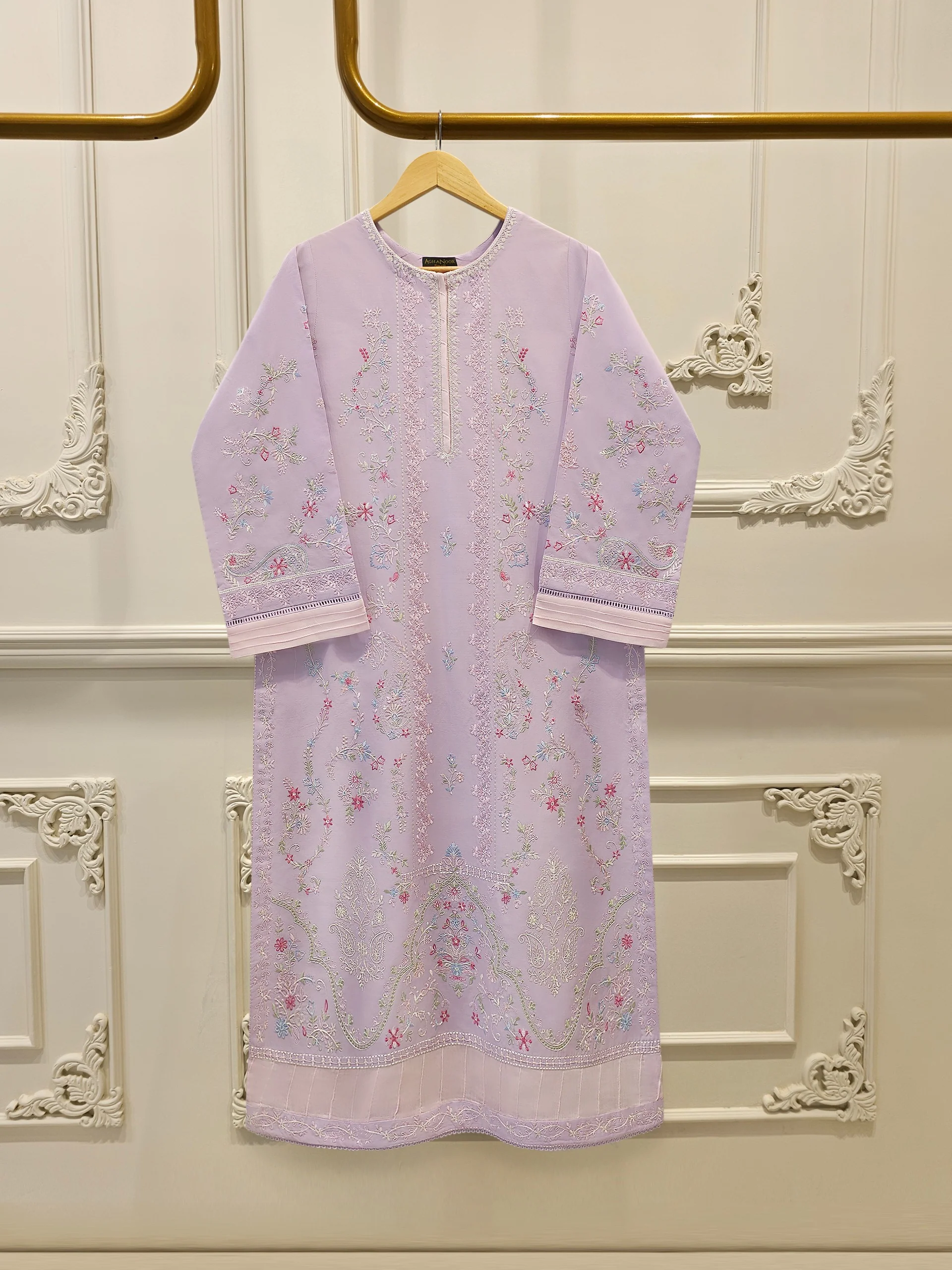 2 Piece - Embroidered Cambric Suit S114316