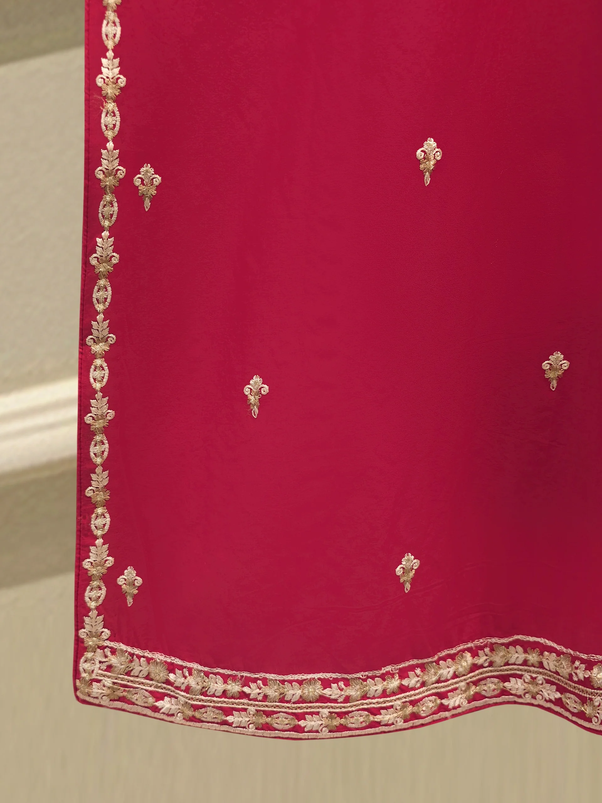 2 Piece - Embroidered Cambric Suit S114323 - Image 6