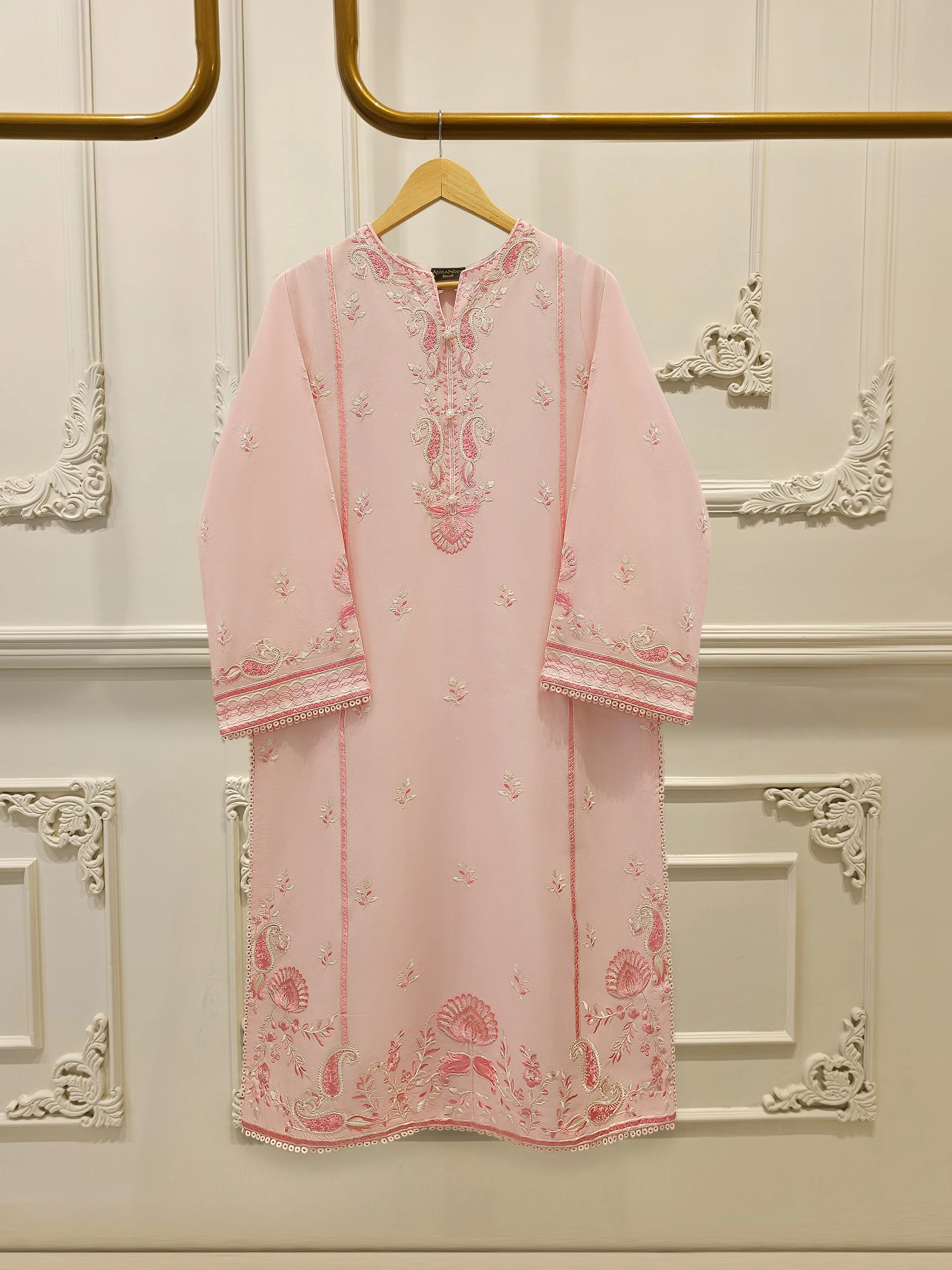 2 Piece - Embroidered Cambric Suit S114358