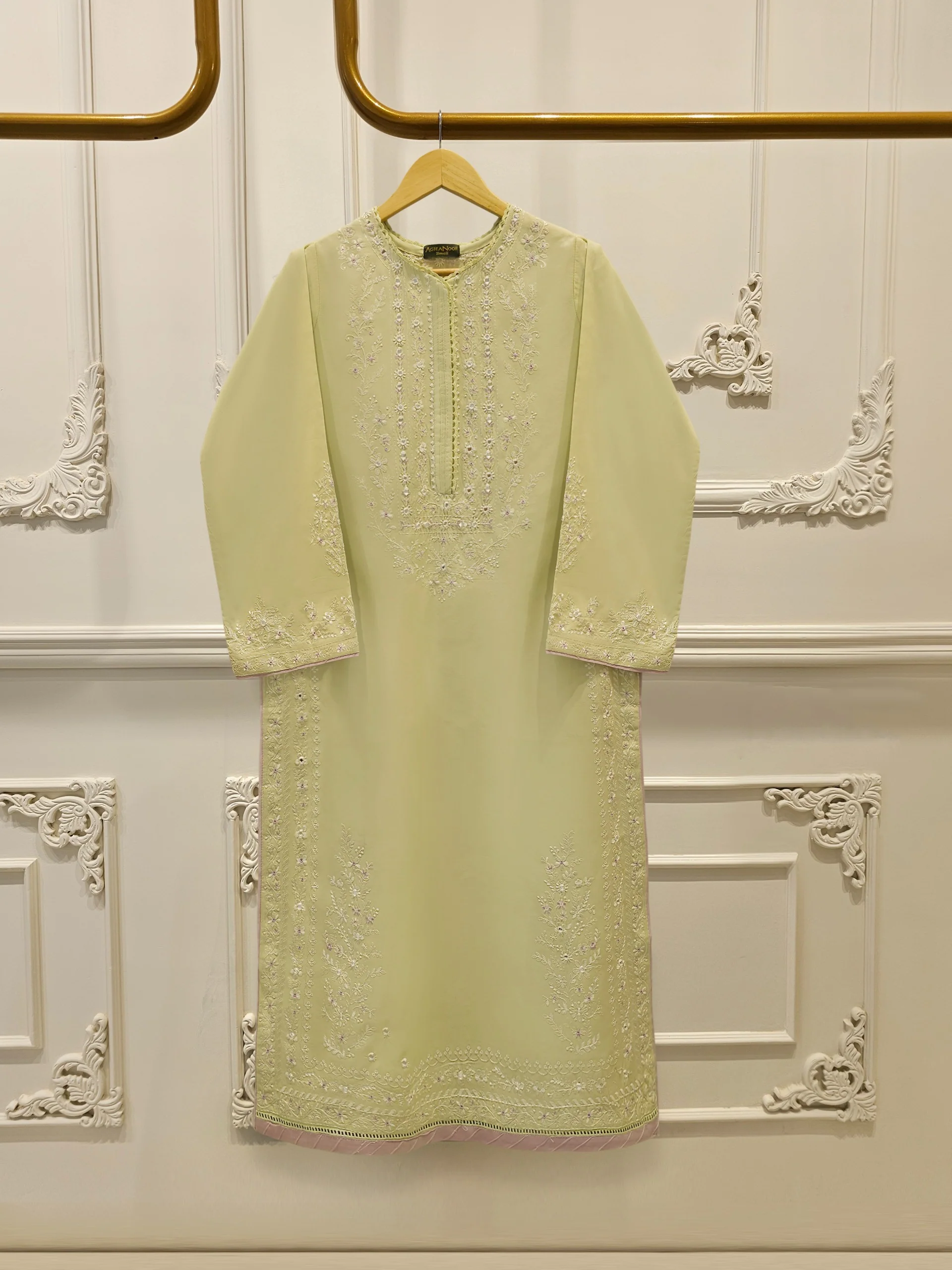 2 Piece - Embroidered Cambric Suit S114356