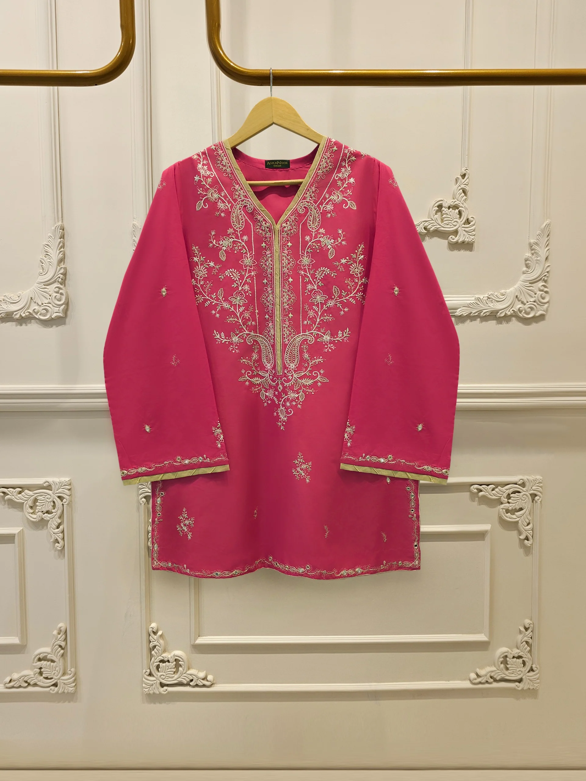 2 Piece - Embroidered Cambric Suit S114370