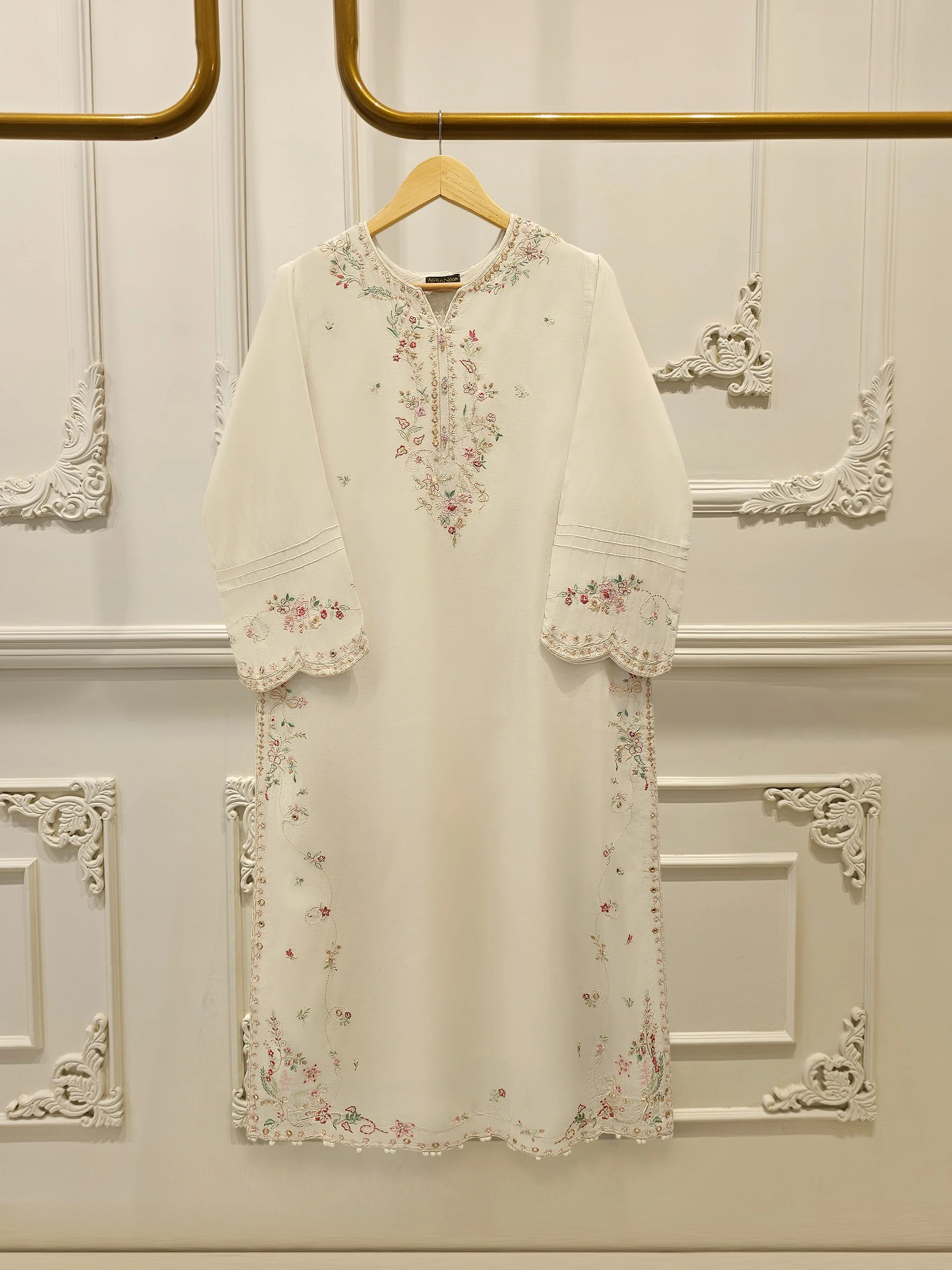 2 Piece - Embroidered Kora Cotton Suit S113617