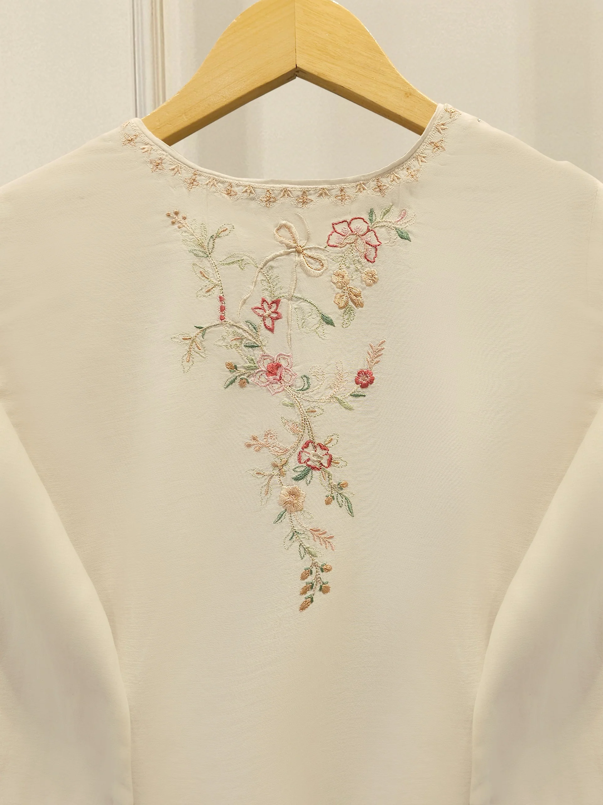 2 Piece - Embroidered Kora Cotton Suit S113617 - Image 6