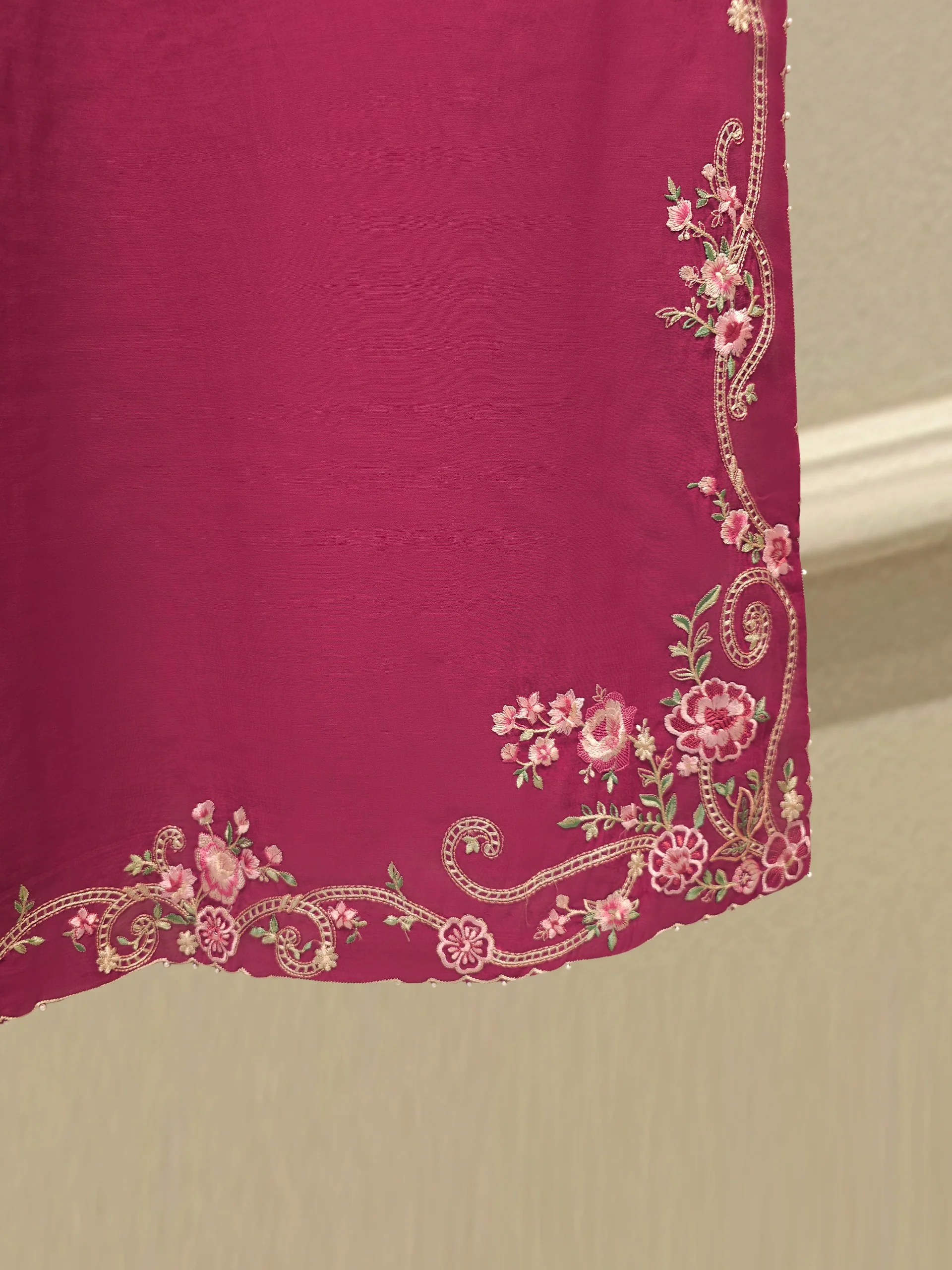 2 Piece - Embroidered Kora Cotton Suit S113719 - Image 6