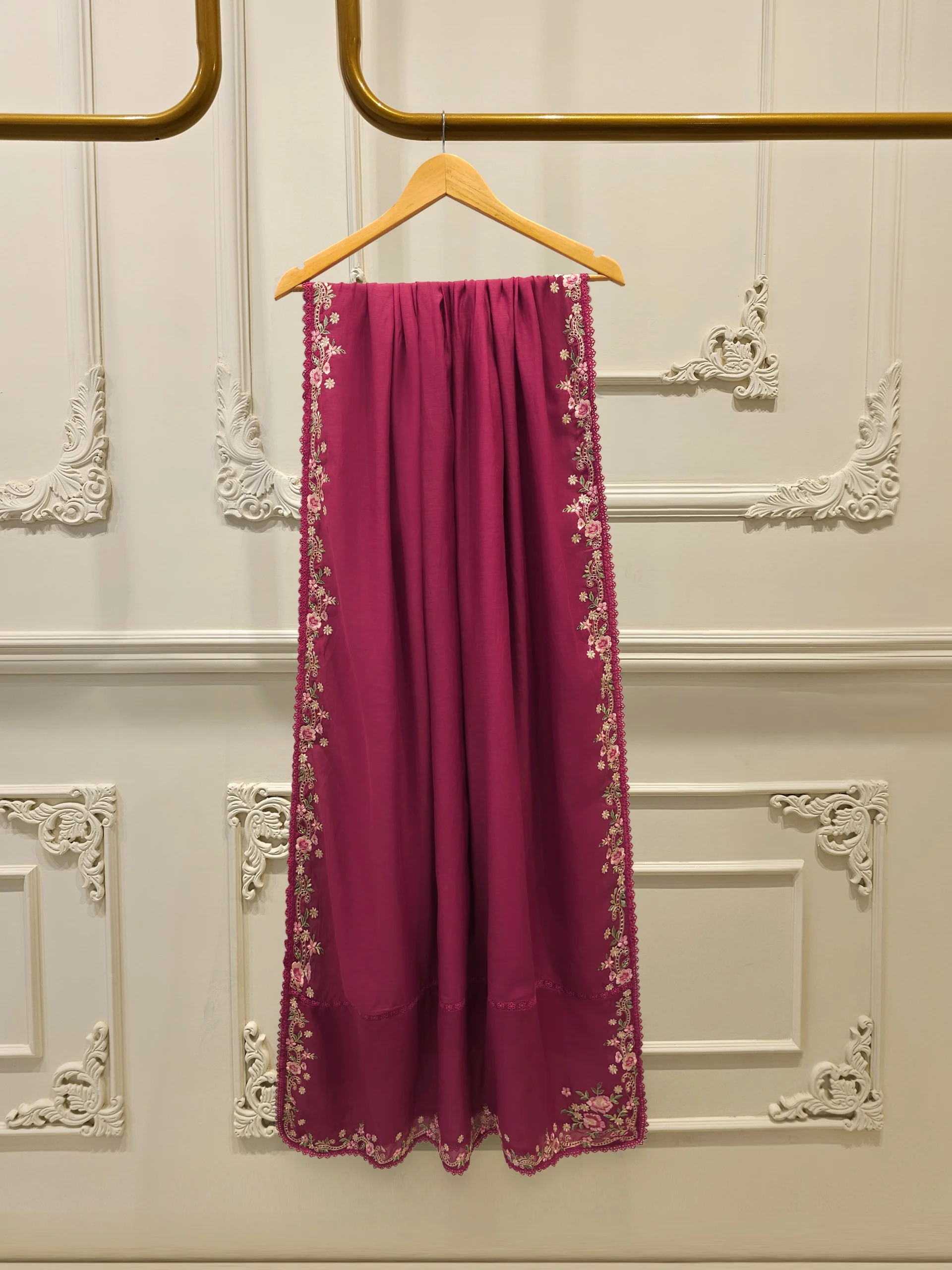 2 Piece - Embroidered Kora Cotton Suit S113719 - Image 7
