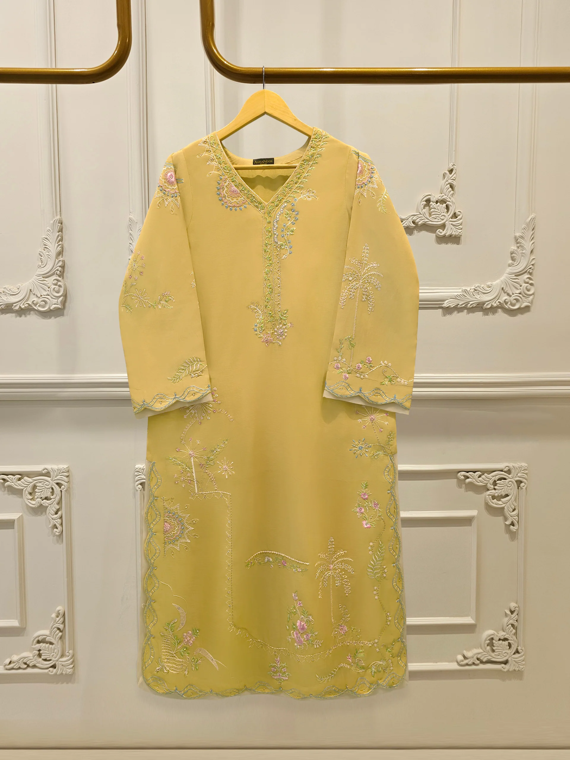 2 Piece - Embroidered Kora Cotton Suit S113722