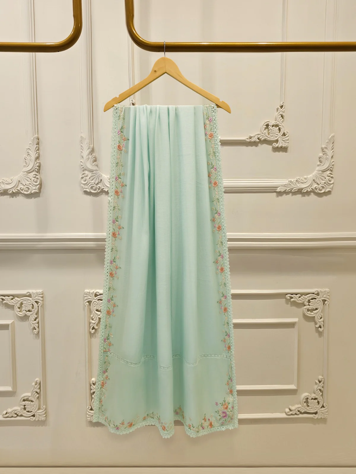 2 Piece - Embroidered Kora Cotton Suit S113803 - Image 6