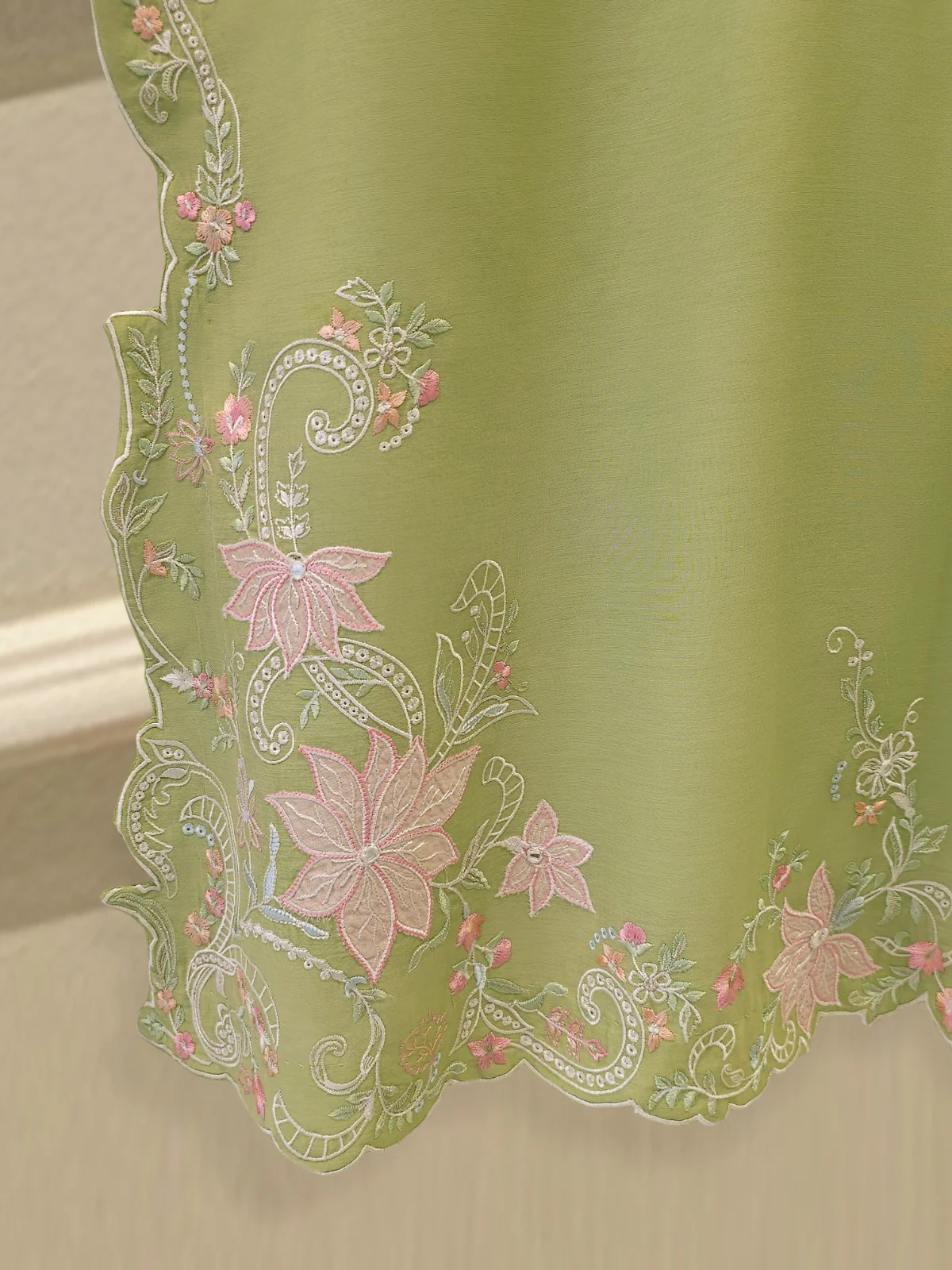 2 Piece - Embroidered Kora Cotton Suit S113807 - Image 3