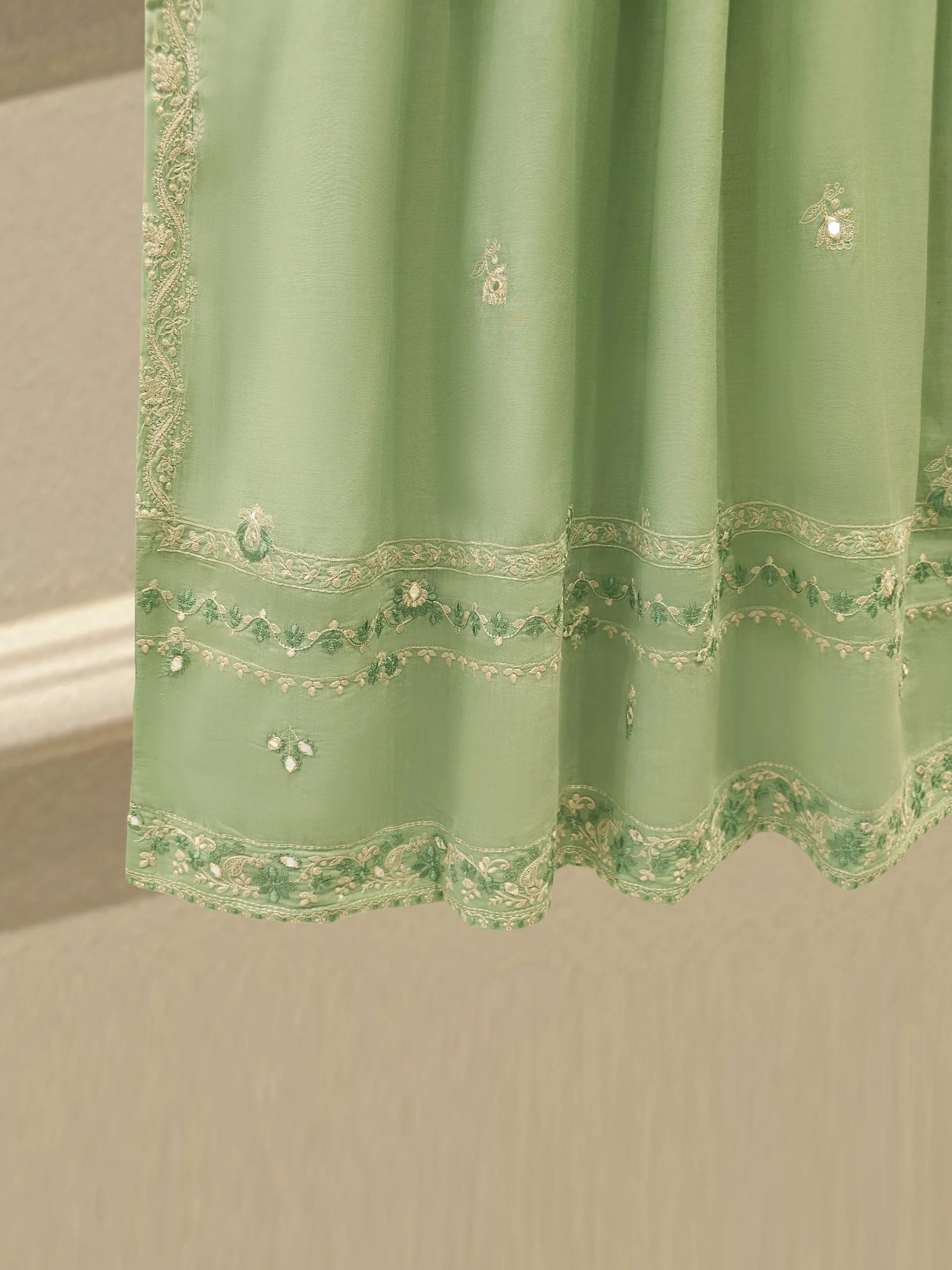 2 Piece - Embroidered Kora Cotton Suit S113893 - Image 4
