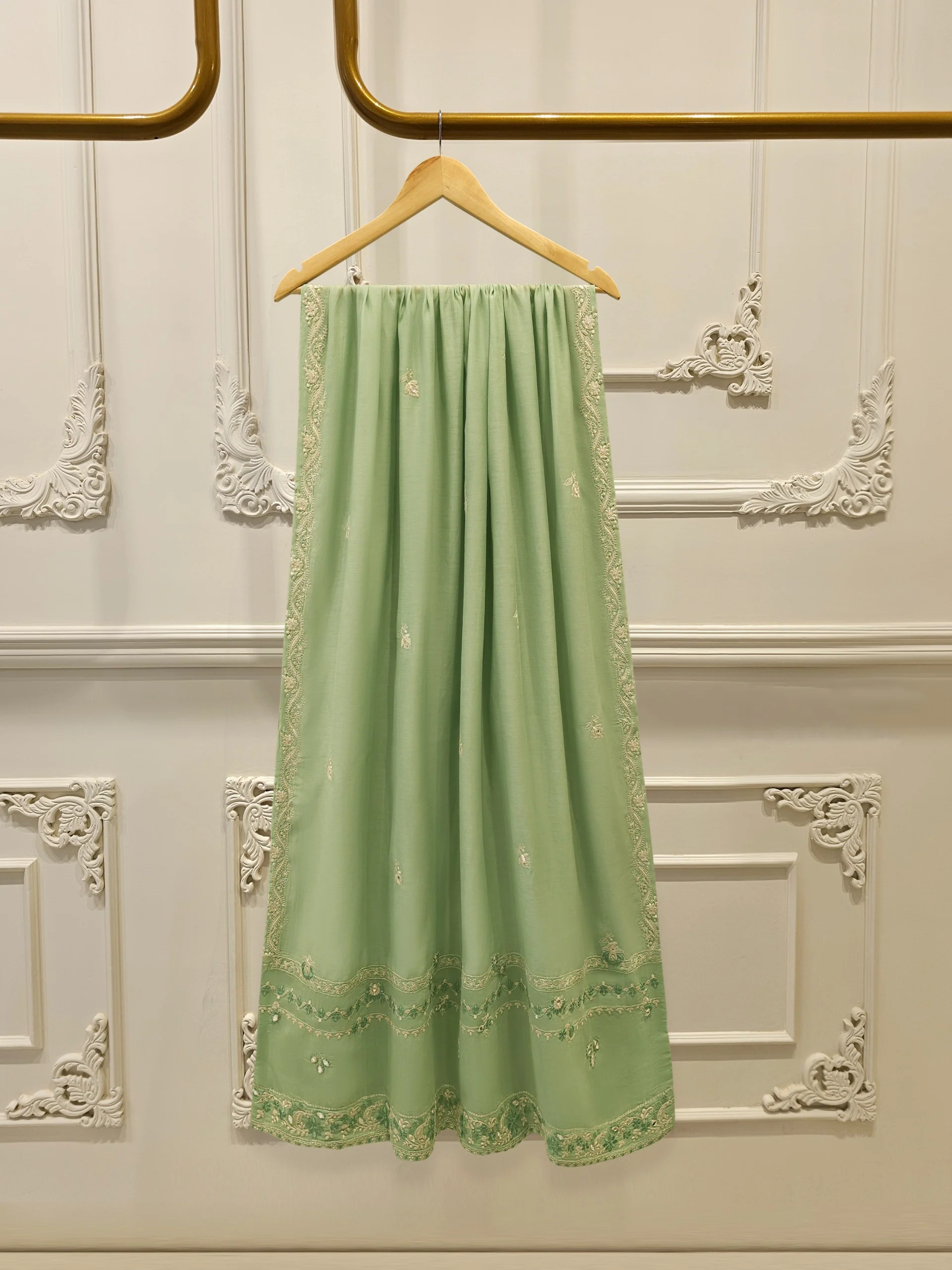 2 Piece - Embroidered Kora Cotton Suit S113893 - Image 6