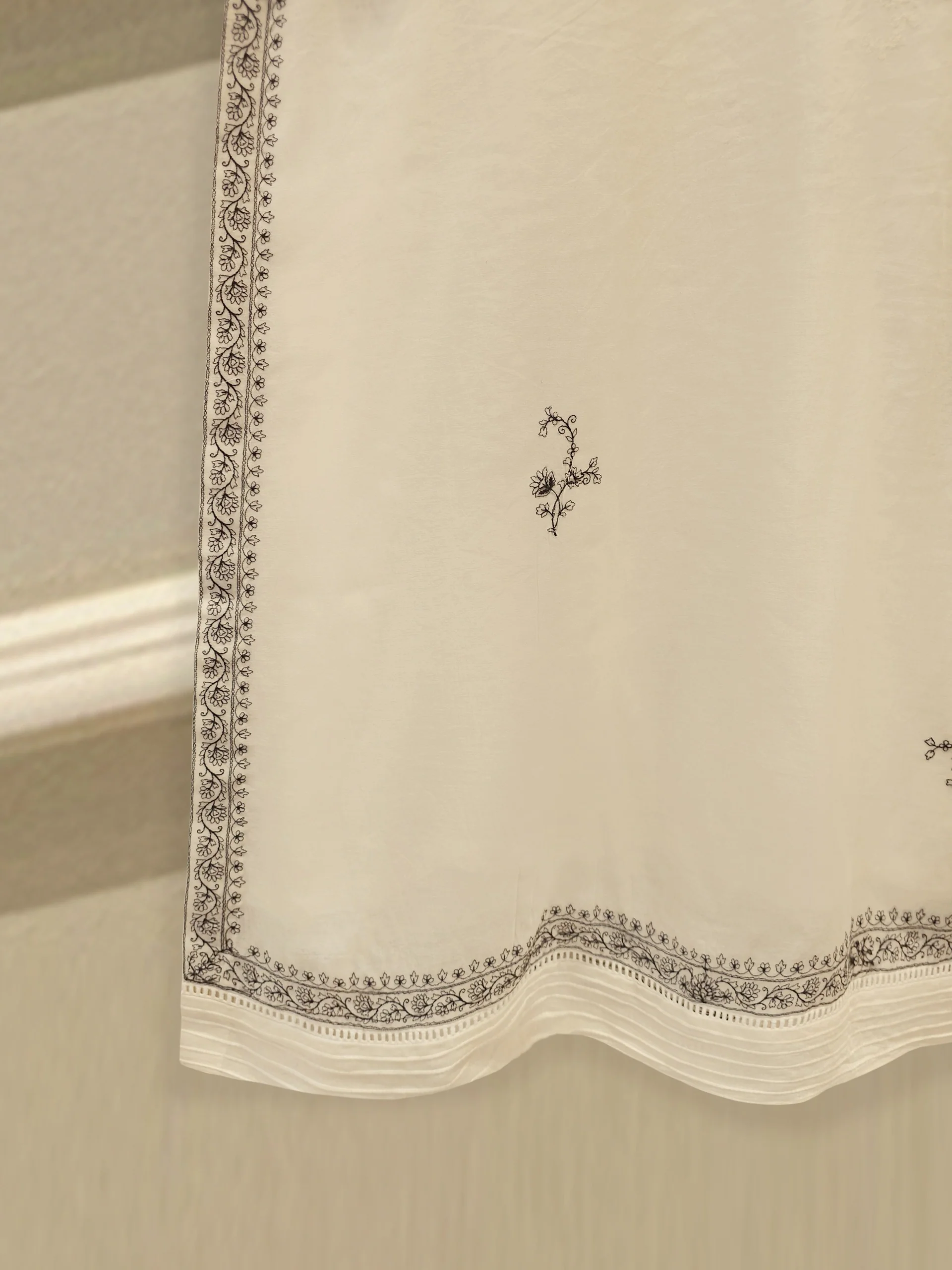 2 Piece - Embroidered Kora Cotton Suit S114090 - Image 7