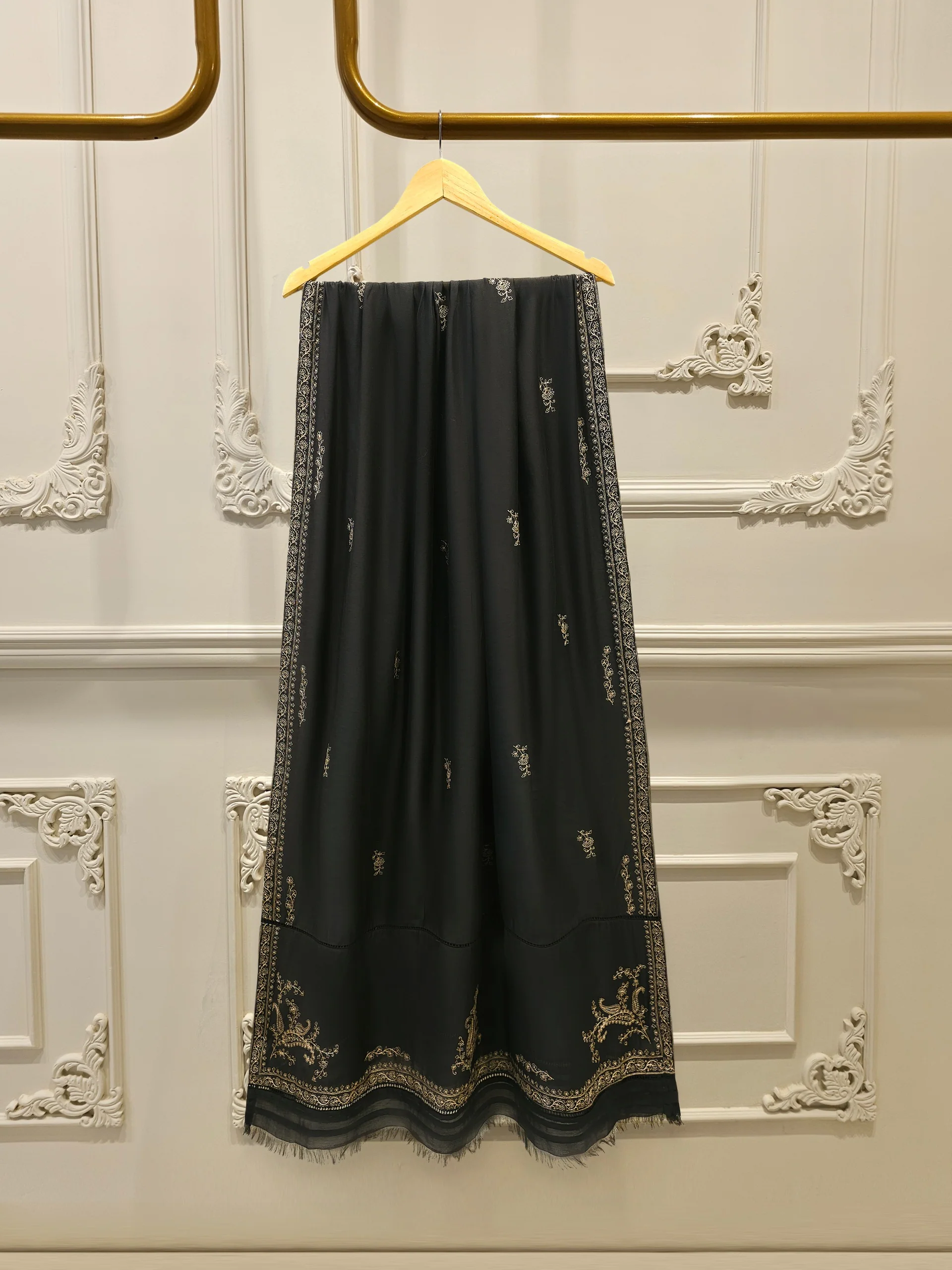 2 Piece - Embroidered Kora Cotton Suit S114119 - Image 7
