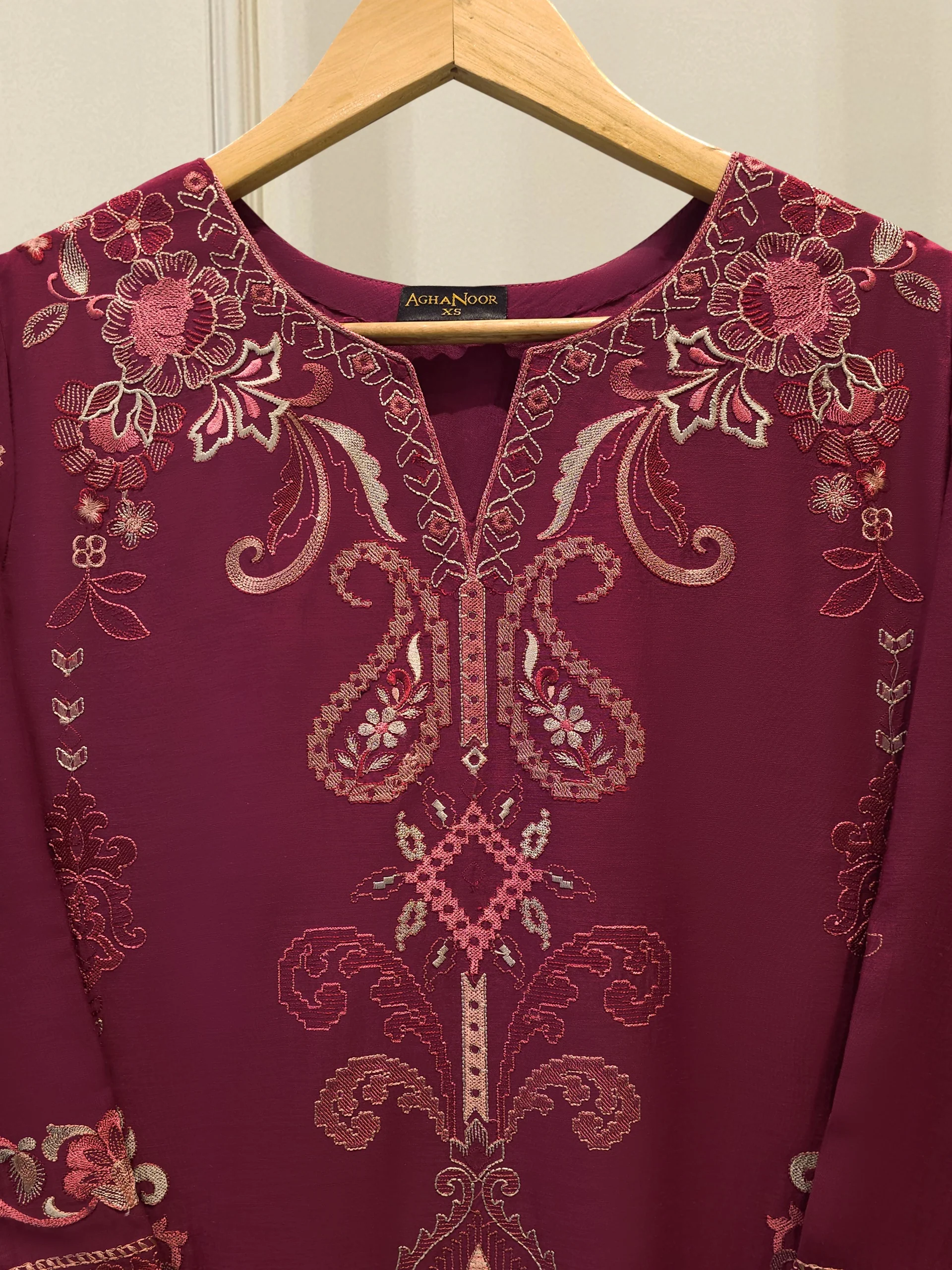2 Piece - Embroidered Kora Cotton Suit S114173 - Image 2
