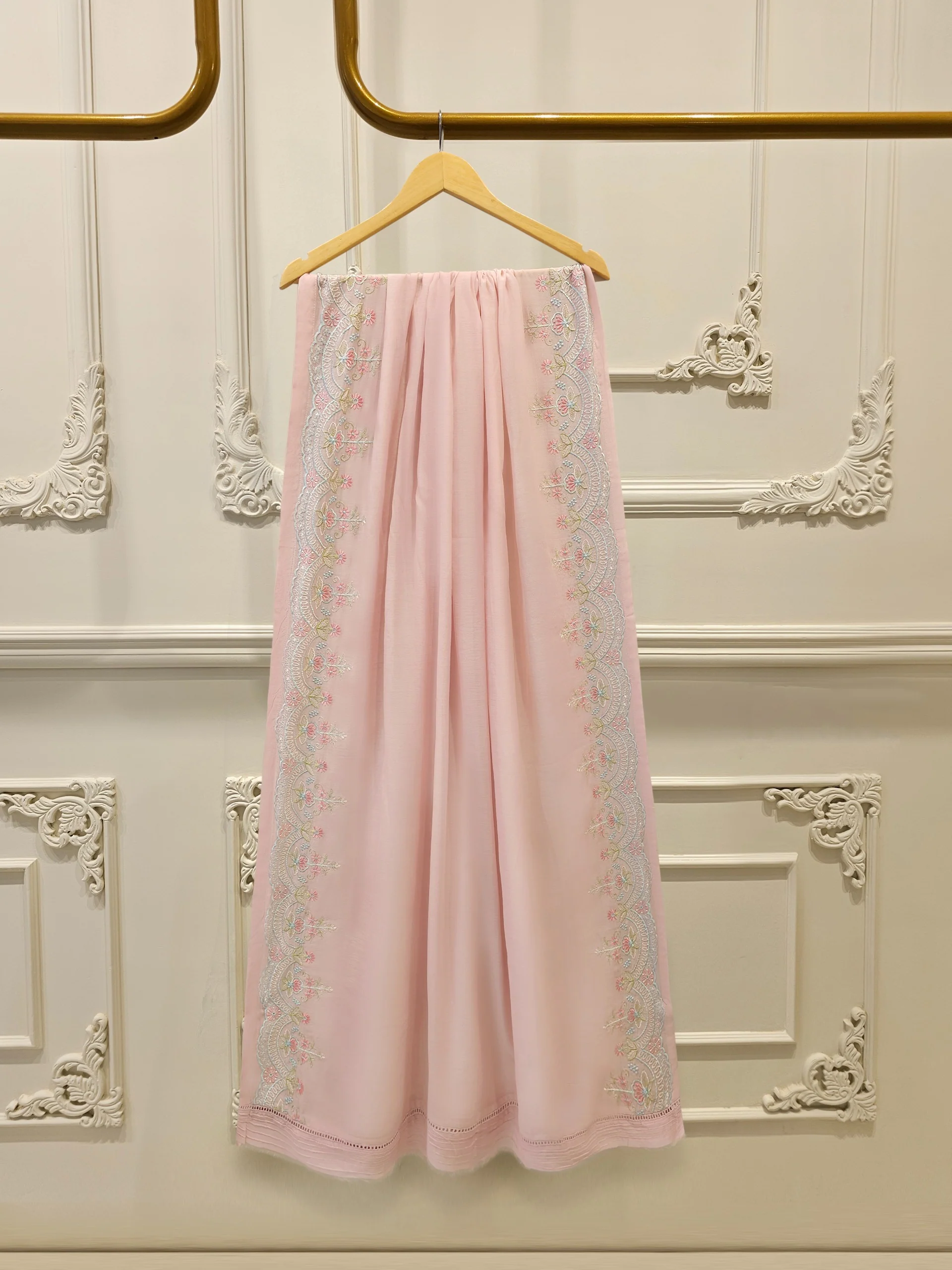 2 Piece - Embroidered Kora Cotton Suit S114217 - Image 6