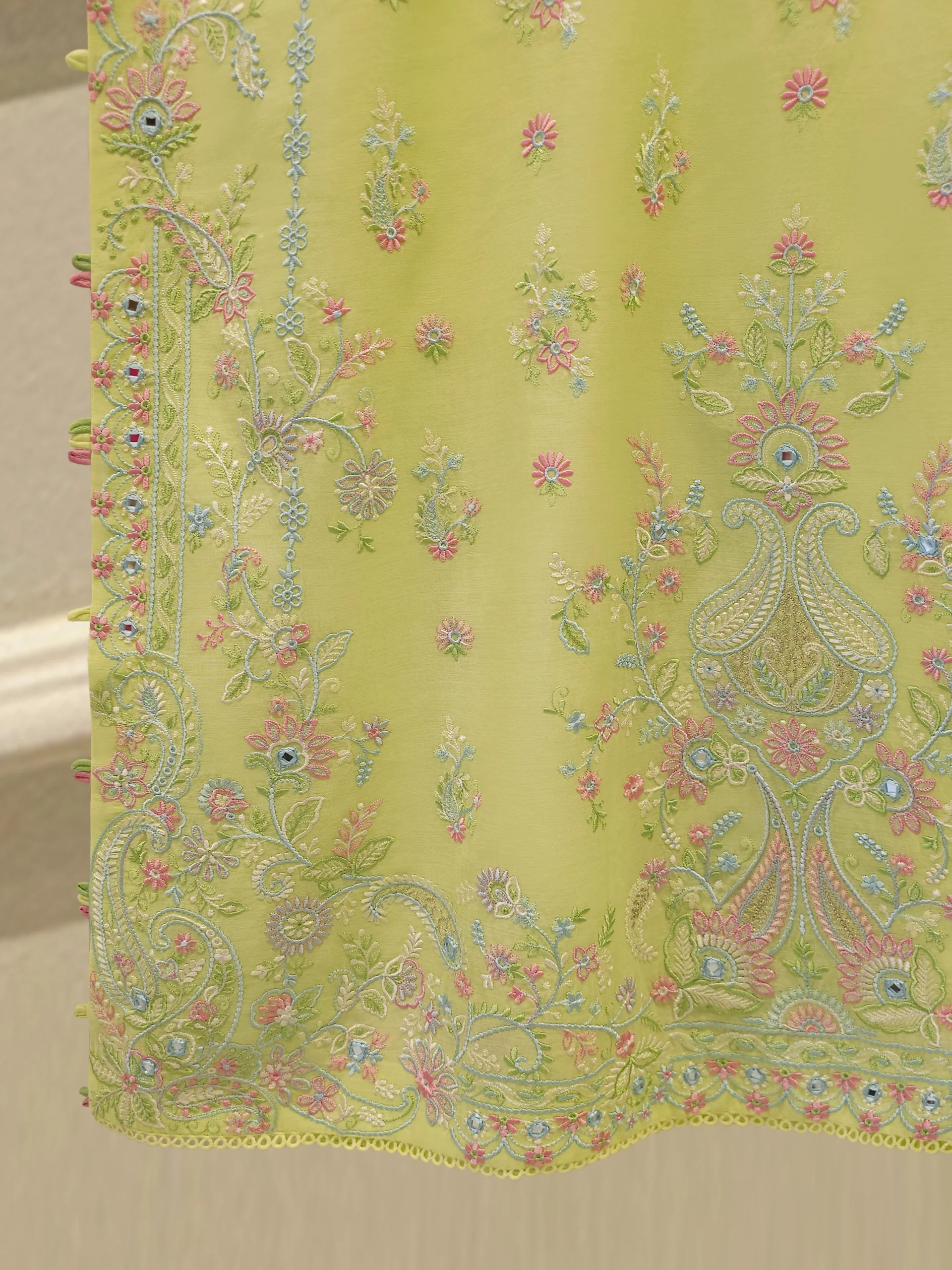 2 Piece - Embroidered Kora Cotton Suit S114280 - Image 4