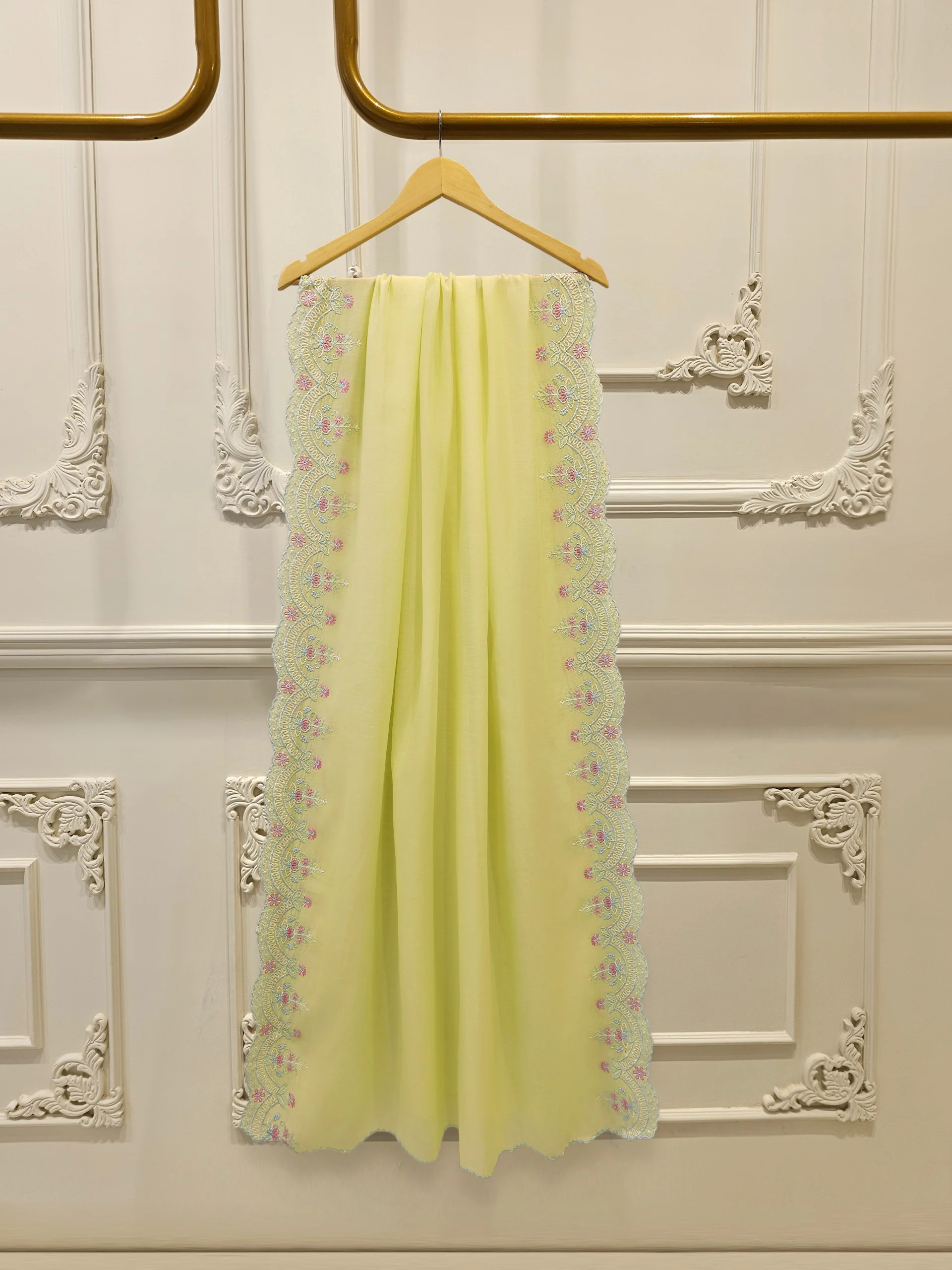 2 Piece - Embroidered Kora Cotton Suit S114280 - Image 6