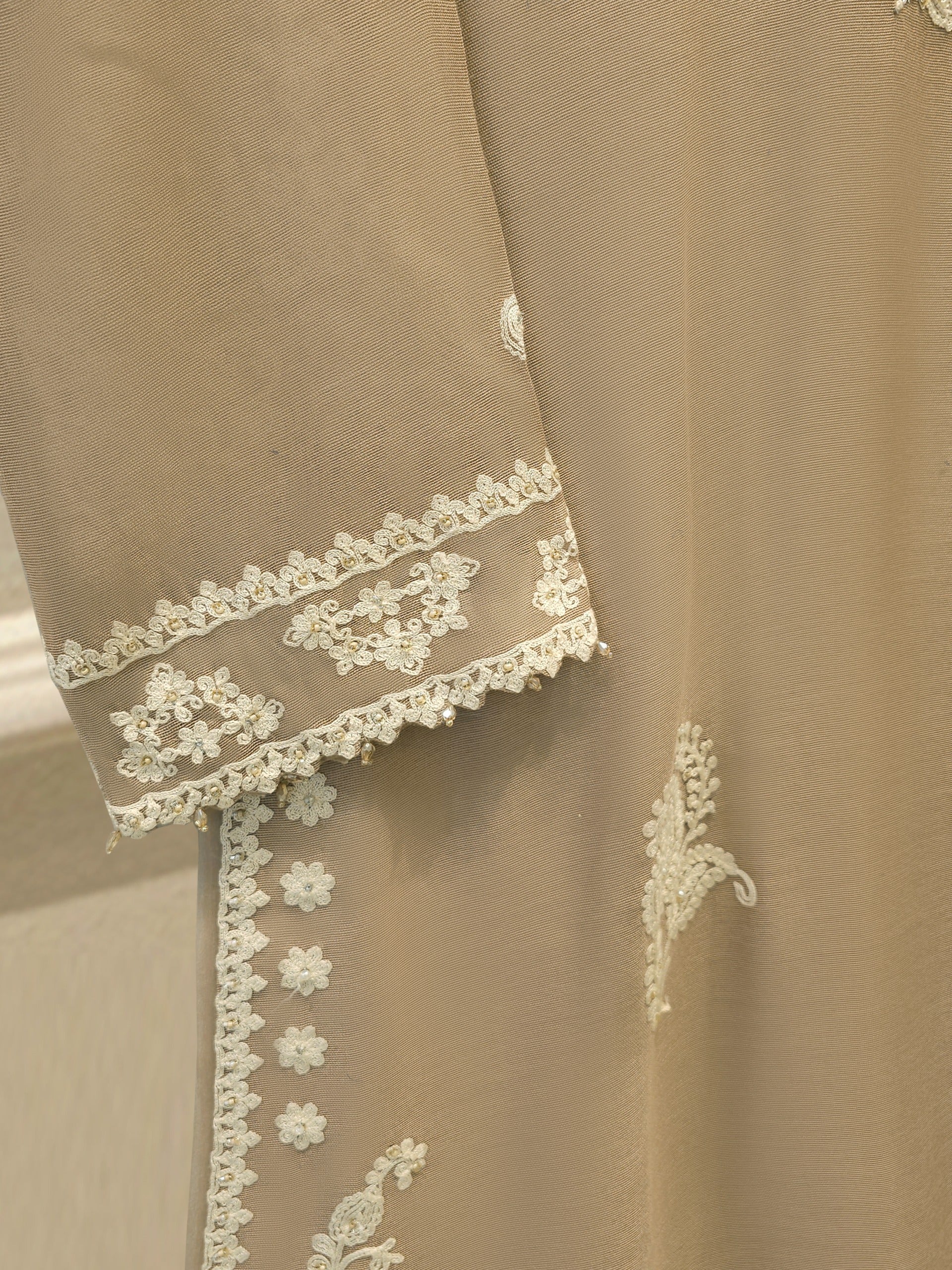 2 Piece - Pure Embroidered Cotton Net Suit S114171 - Image 3