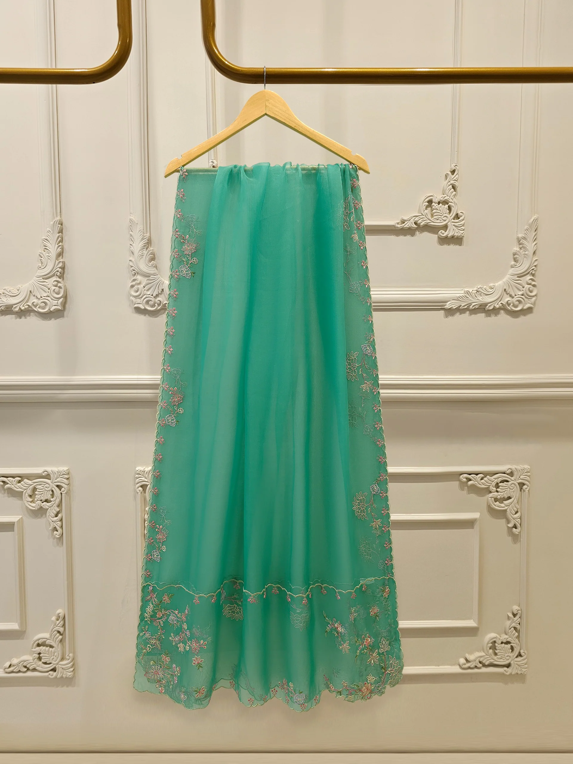 2 Piece - Pure Khaddi Silk Embroidered Suit S114094 - Image 7