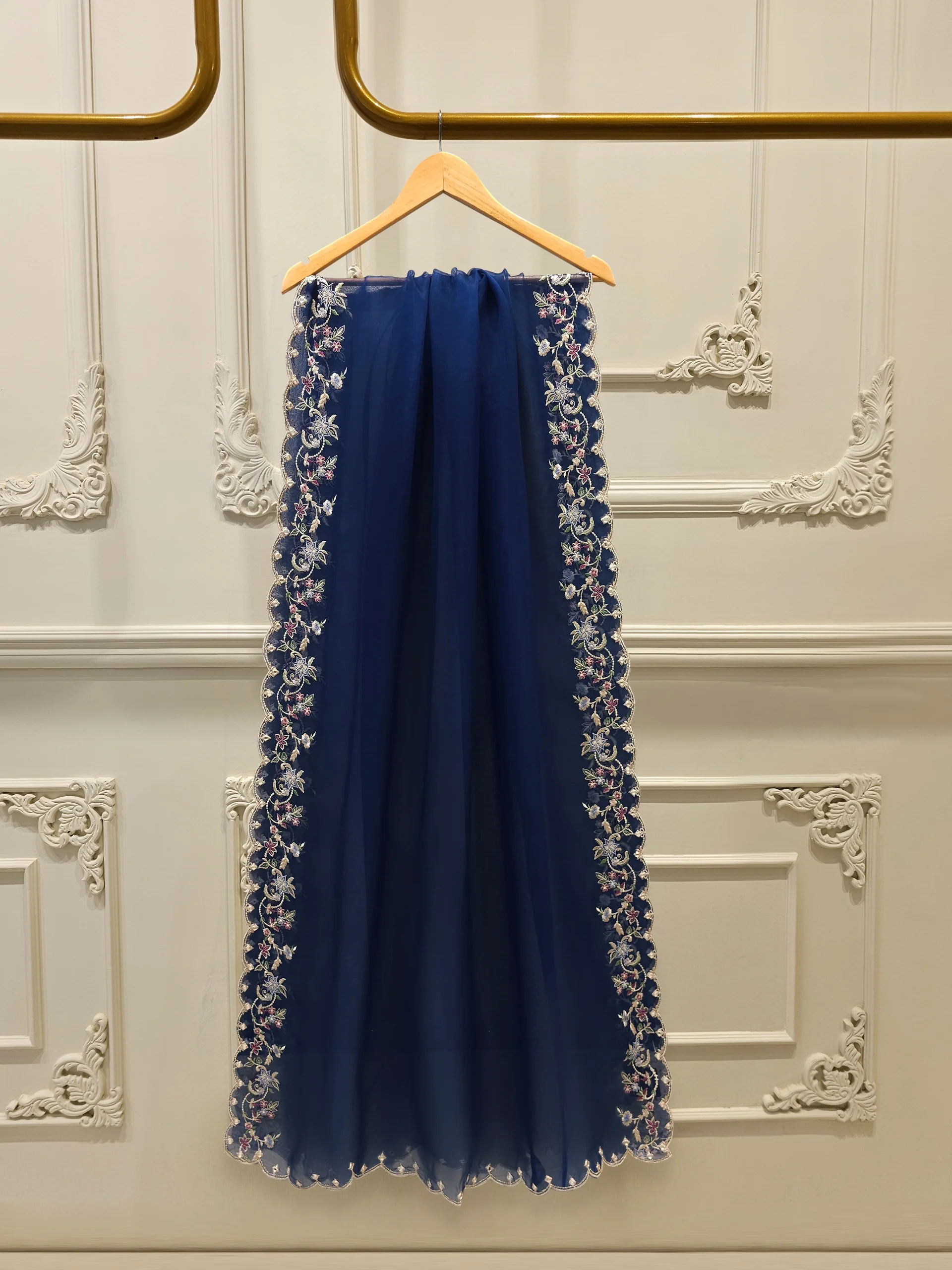 2 Piece- Pure Khaddi Silk Embroidered Suit S114228 - Image 7