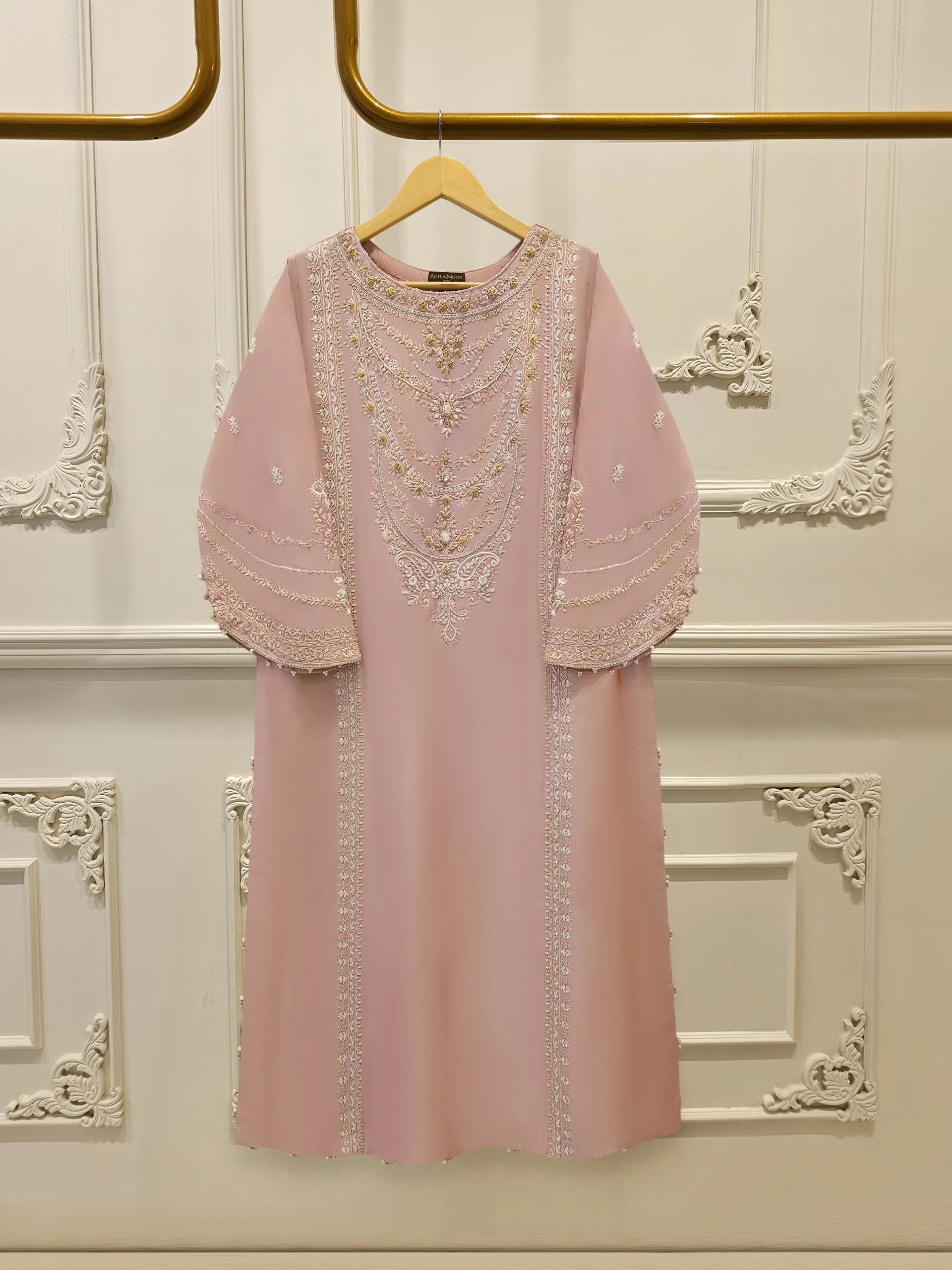 2 Piece- Pure Sheesha Silk Embroidered Suit S114249