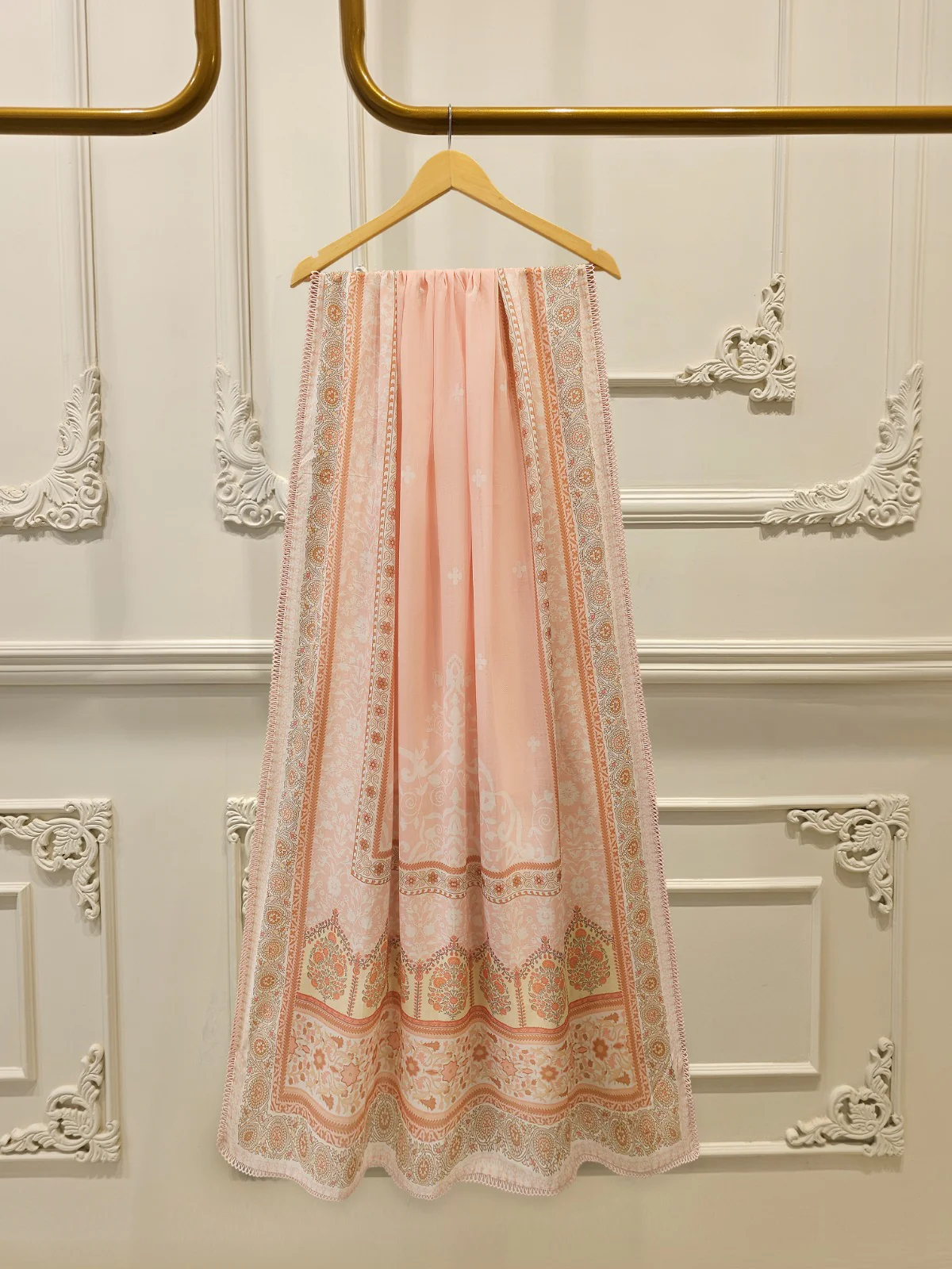 3 Piece - Embroidered Cambric Suit S113494 - Image 5