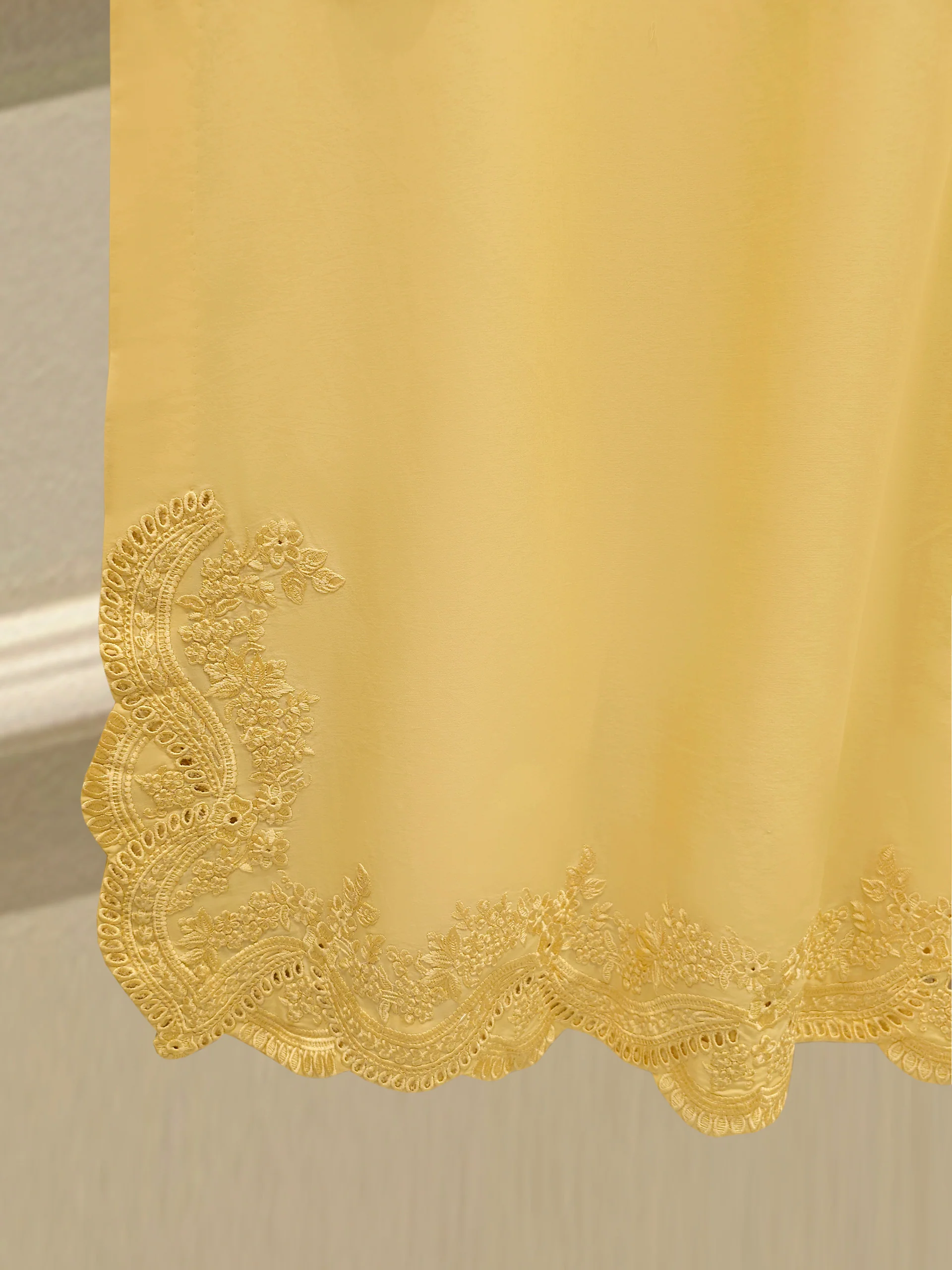 3 Piece - Embroidered Cambric Suit S113753 - Image 4