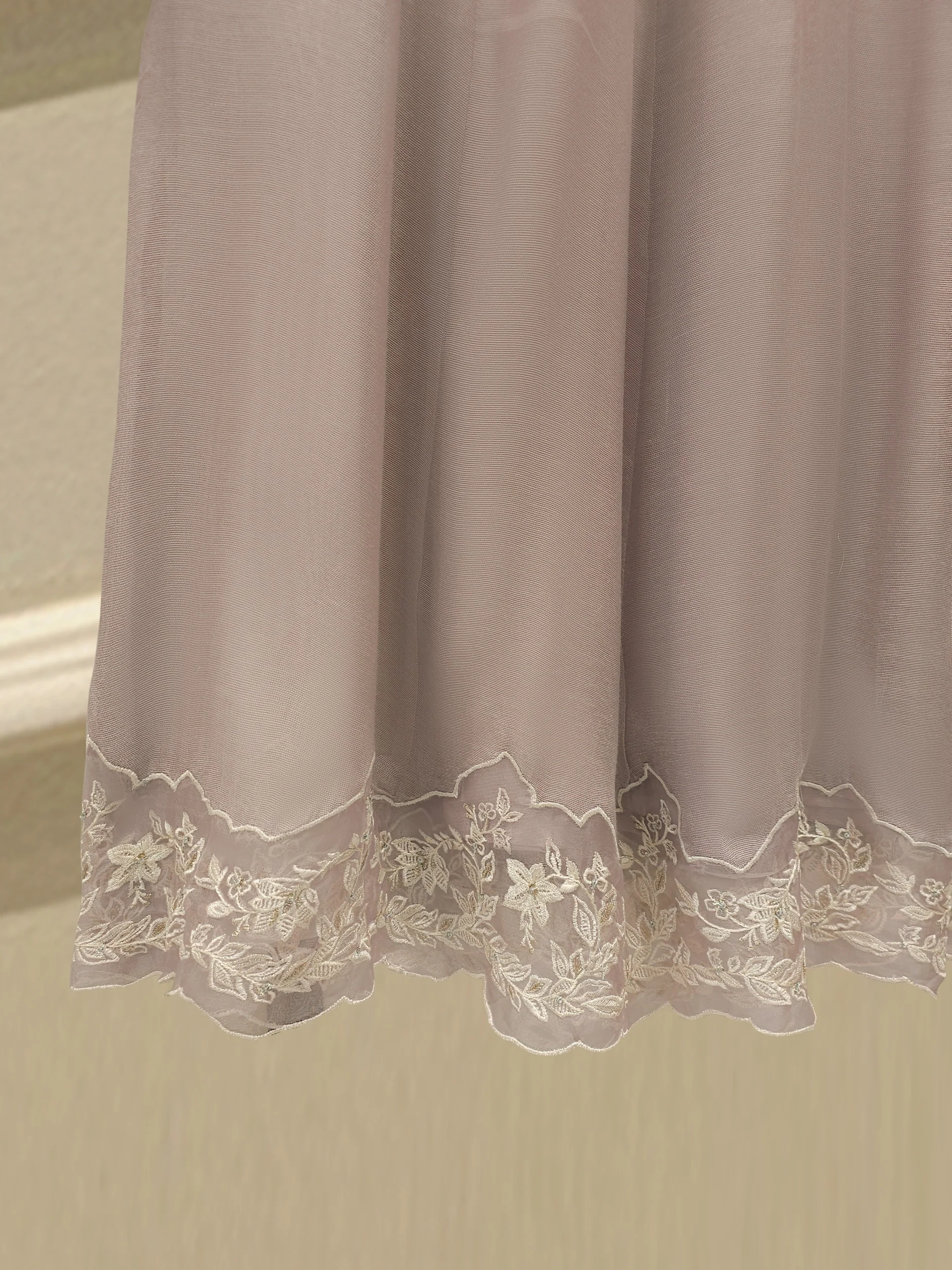 3 Piece - Pure Embroidered Cotton Net Suit S113485 - Image 4
