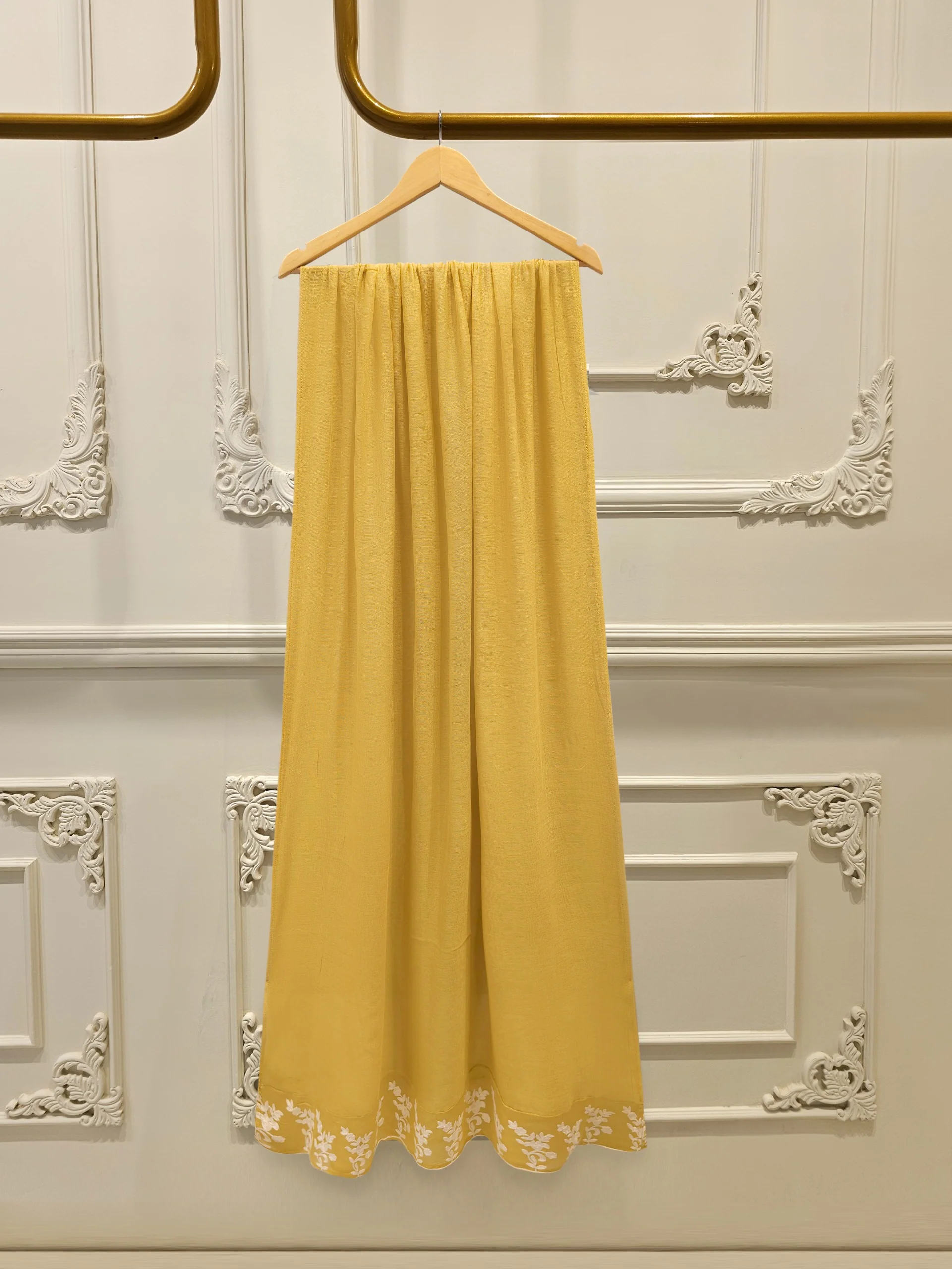 3 Piece - Pure Embroidered Cotton Net Suit S113630 - Image 6