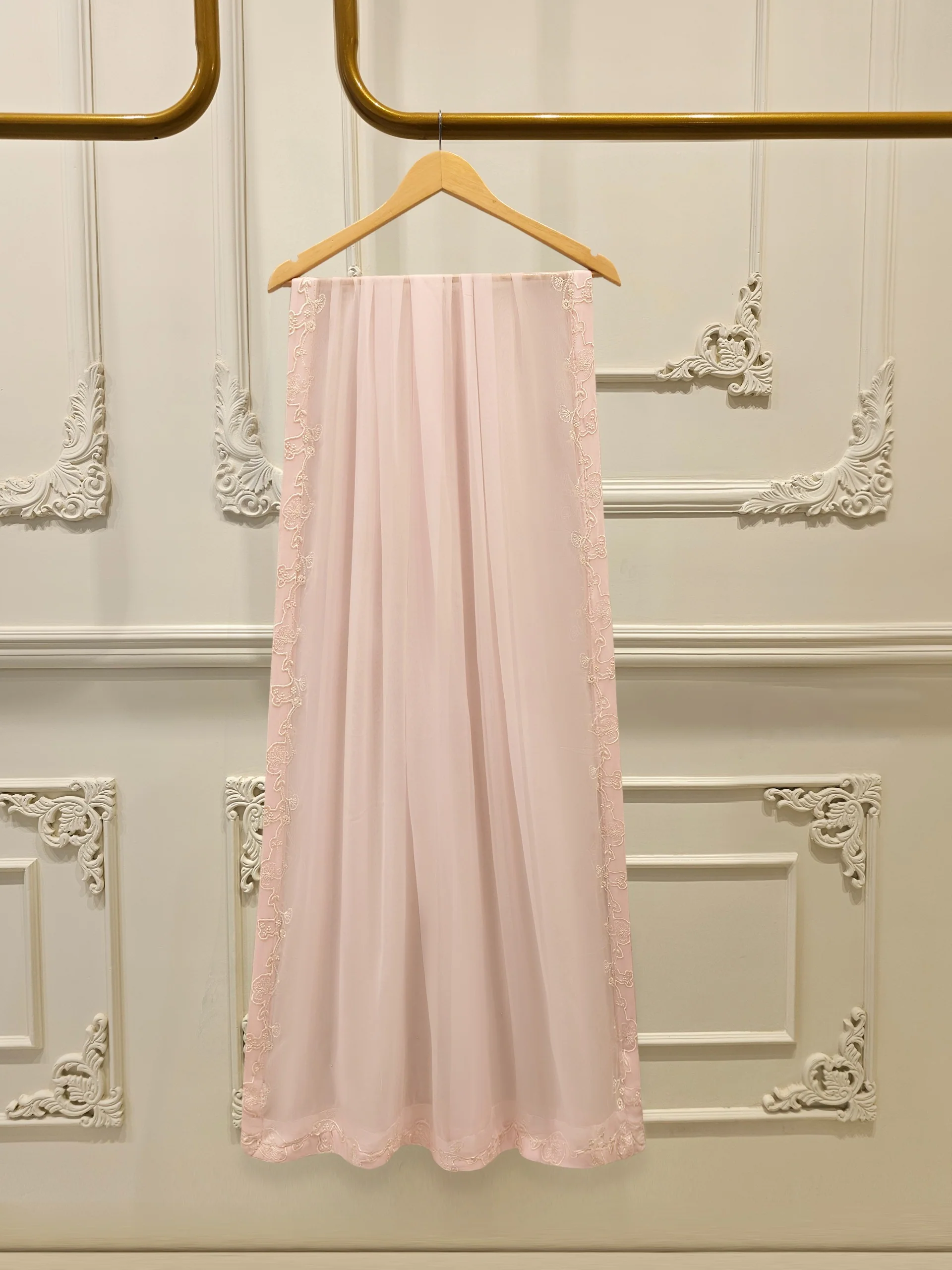3 Piece - Pure Embroidered Cotton Net Suit S113632 - Image 5